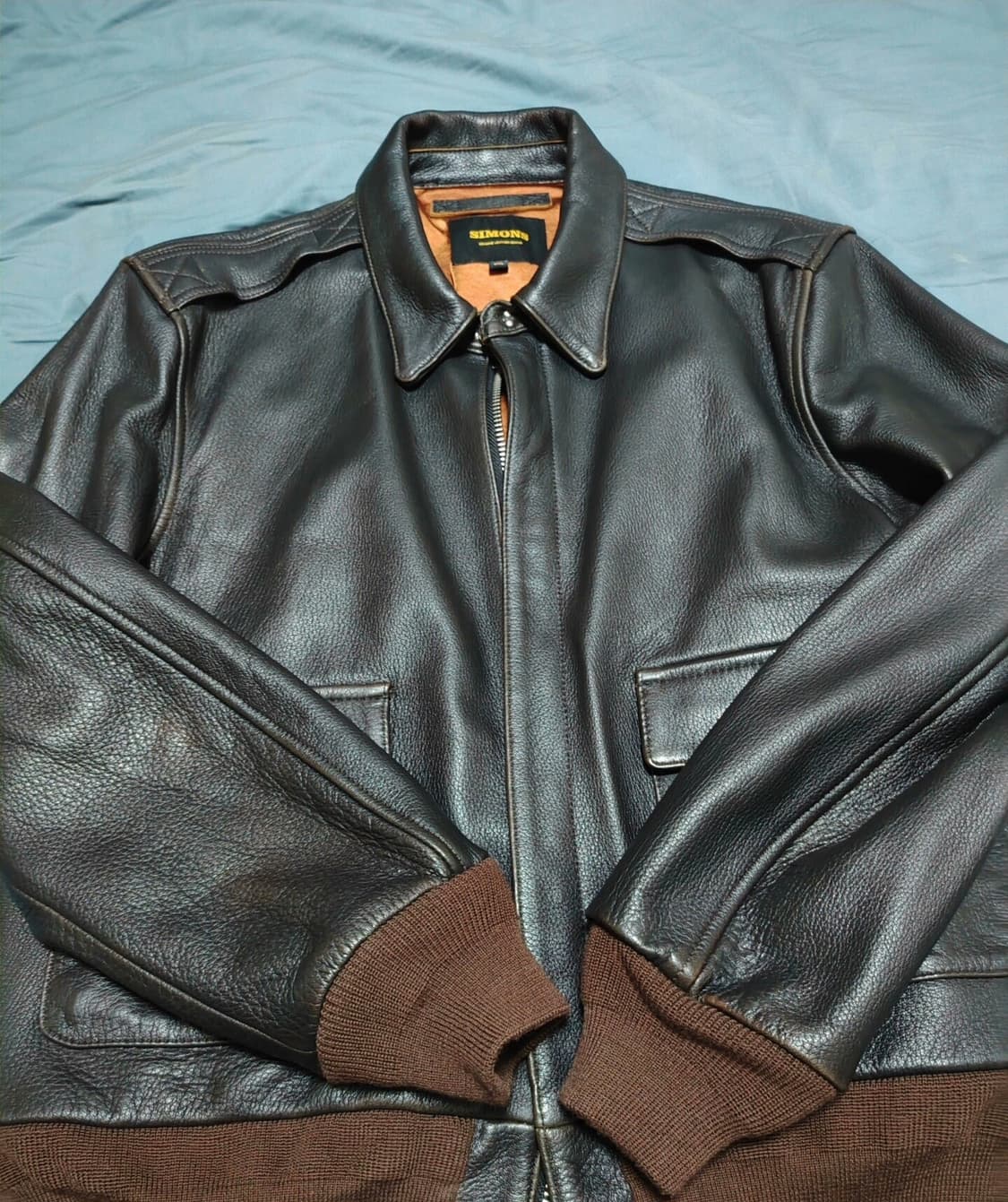 리얼시몬스 산양가죽 A-2 XXL (실사이즈 105) 상품이미지2