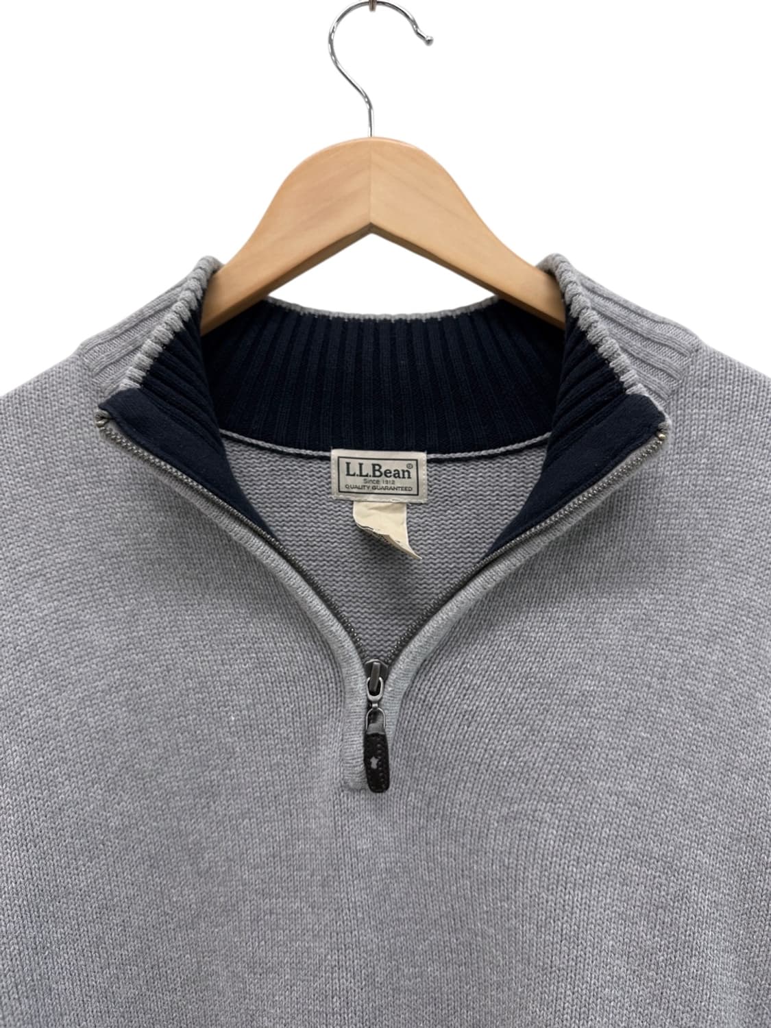 엘엘빈 반집업 니트 그레이 (XL~2XL) 상품이미지2