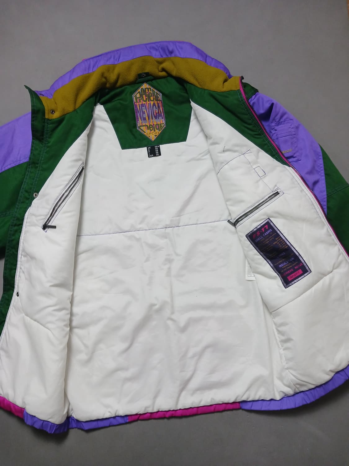 [XL] NEVICA 90S 빈티지 컬러블록 점퍼 자켓 스키복 보드복 상품이미지6