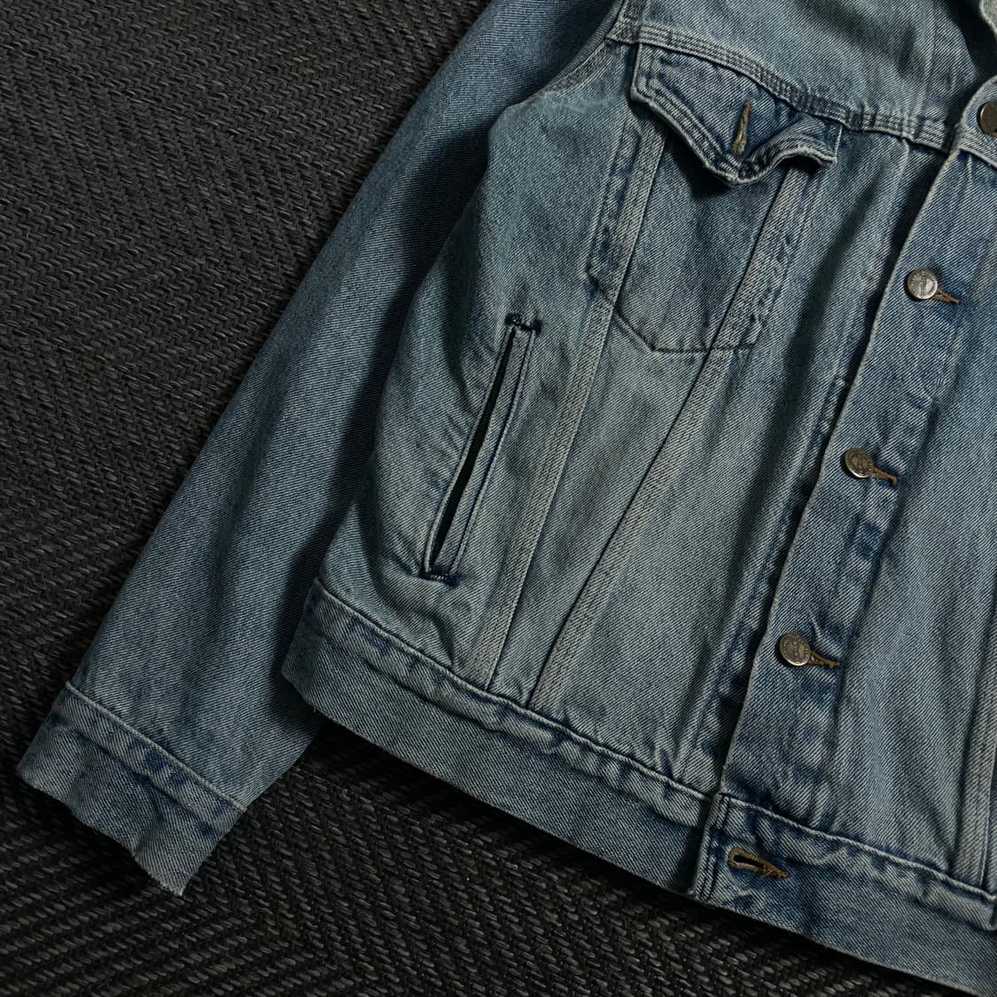 90s 칼하트 워시드 데님 트러커 자켓o 4154 상품이미지3