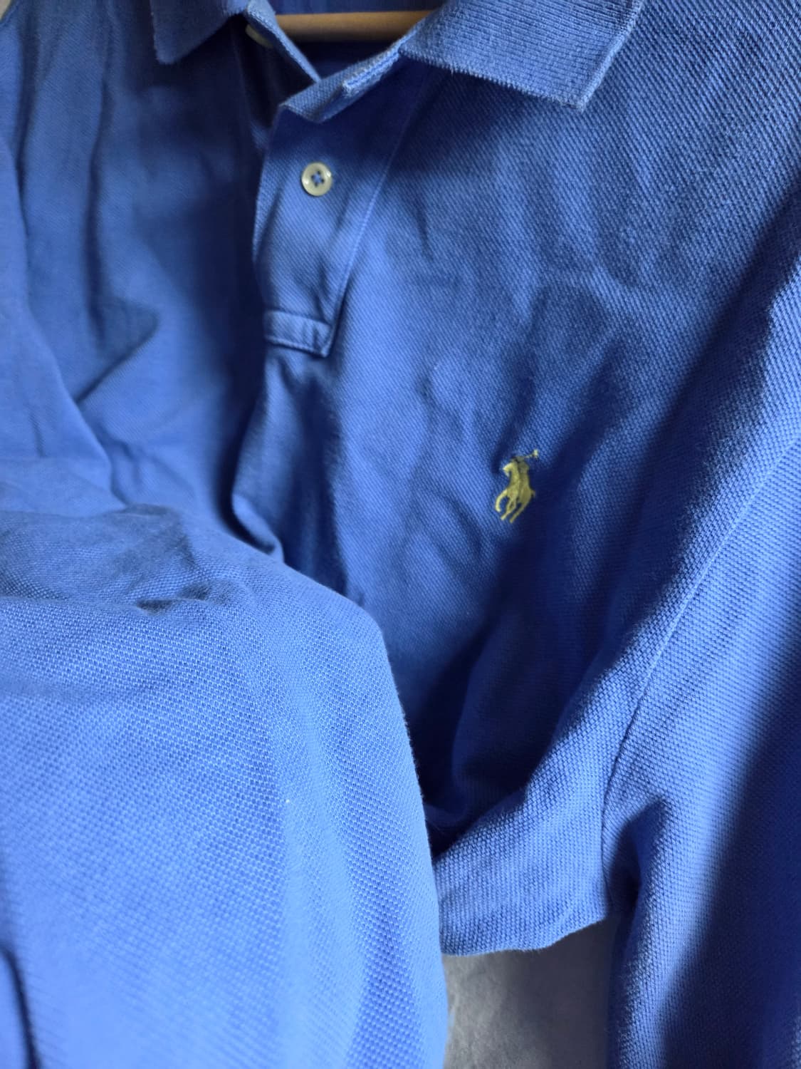 폴로 랄프로렌 긴팔 폴로셔츠 블루 L 95~100 상품이미지6