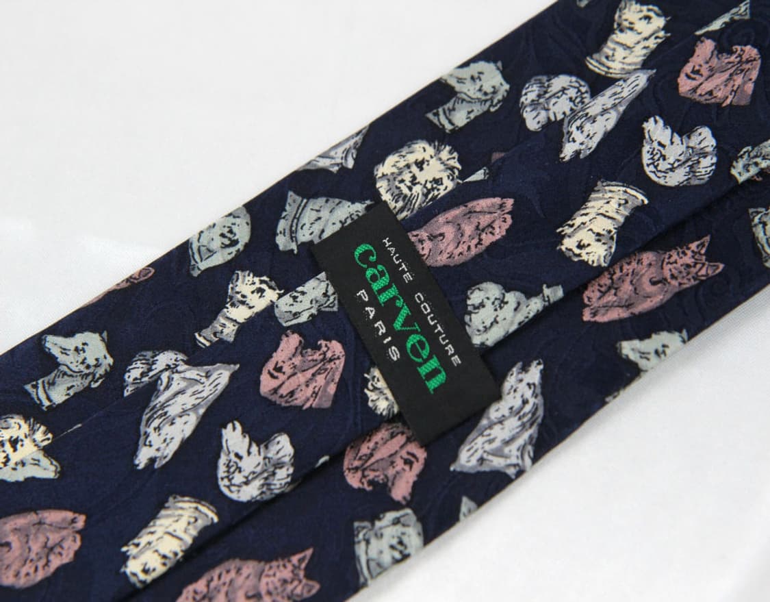 까르뱅 9.3cm A-등급 남자 명품 넥타이 상품이미지3