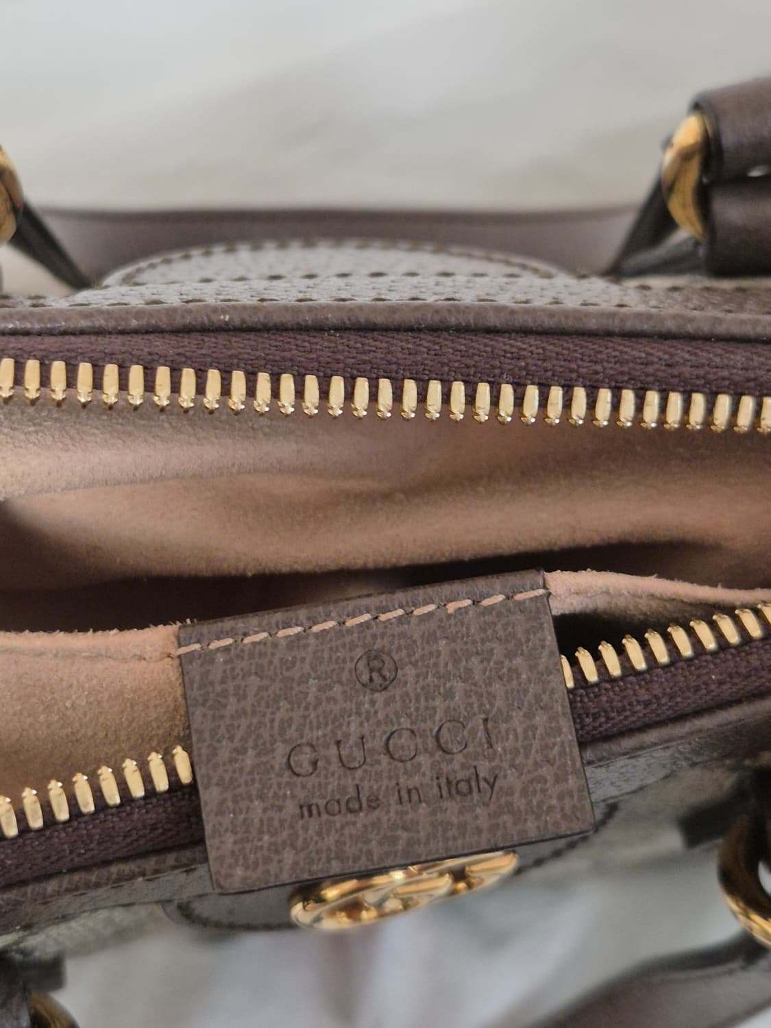 구찌 오피디아 GG 스몰 토트백 베이지 에보니 상품이미지6