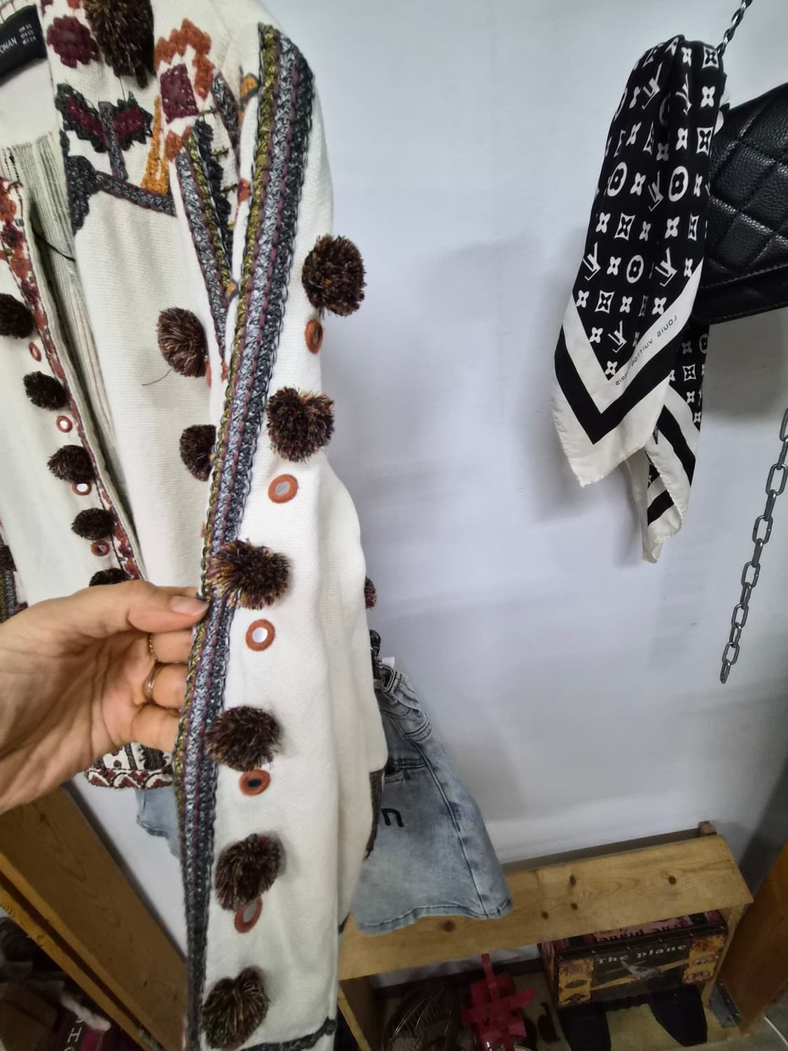 자라 에스닉 자수 가디건 면자켓 상품이미지7