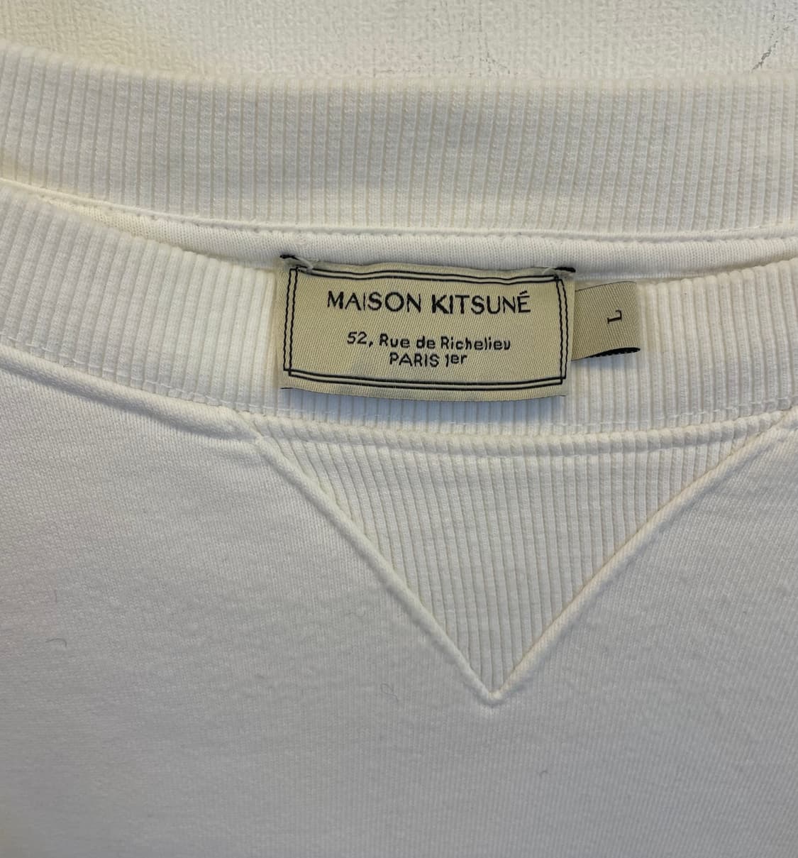 메종키츠네 더블폭스헤드 맨투맨 L (남녀공용가능) 스웨트셔츠 상품이미지4