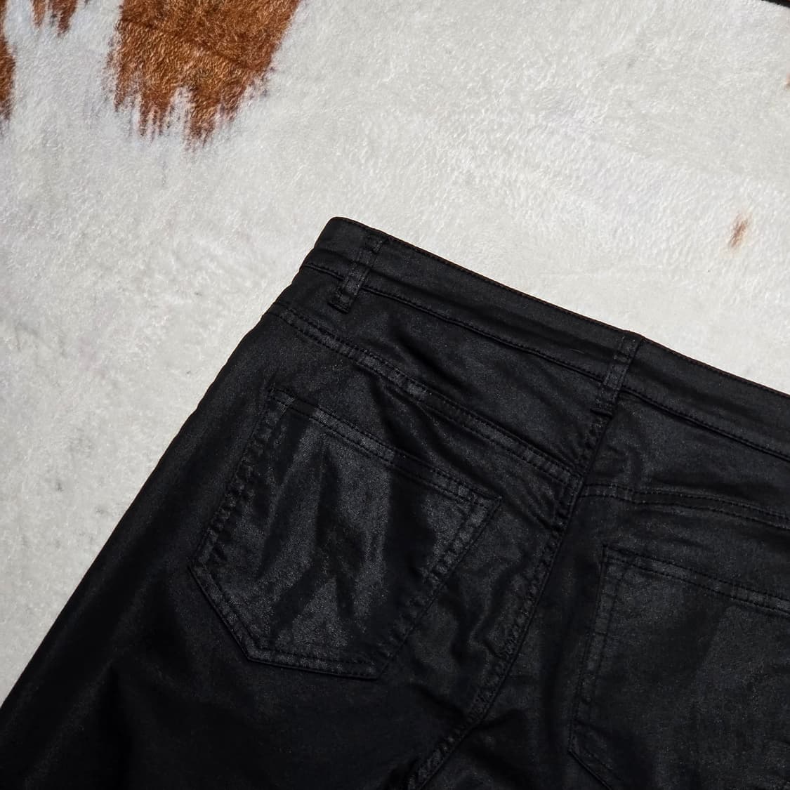 H&M 블랙 코팅진 상품이미지5