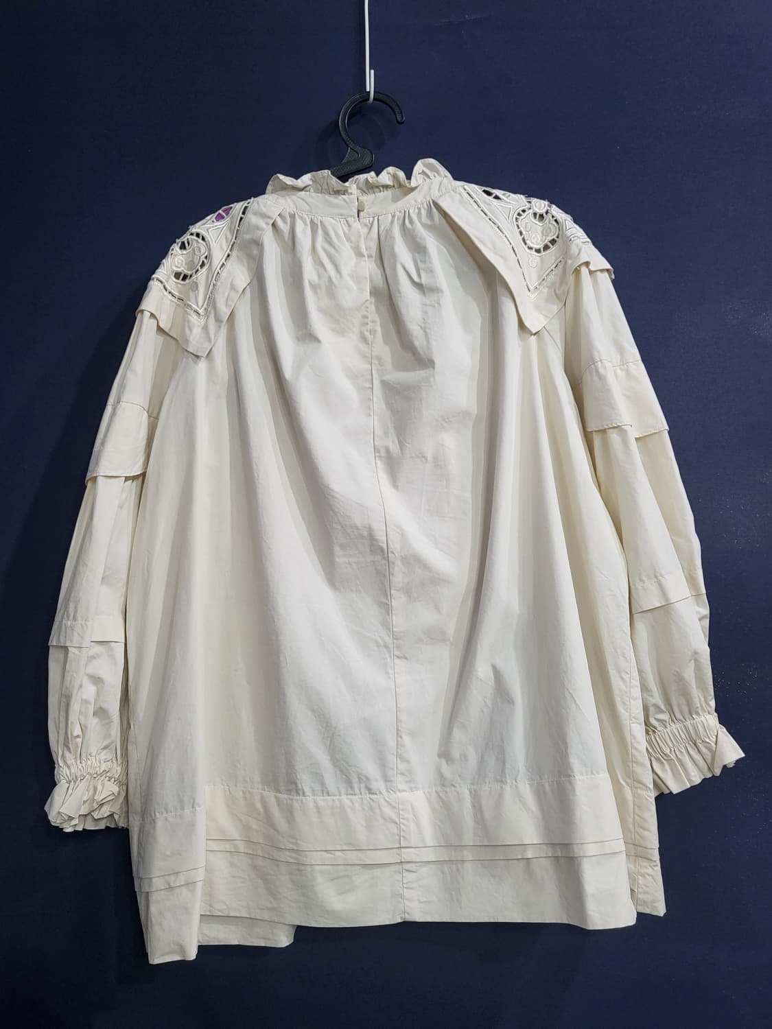 벌룬 코튼면 블라우스 상품이미지5