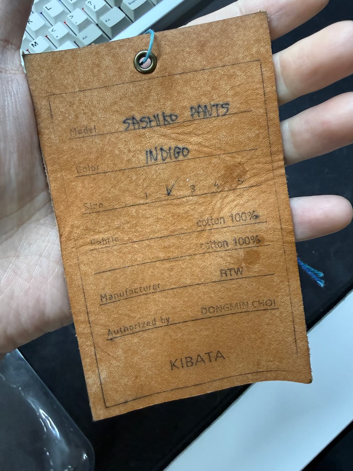 키바타 사시코 올드블루 데님팬츠 2사이즈 상품이미지5