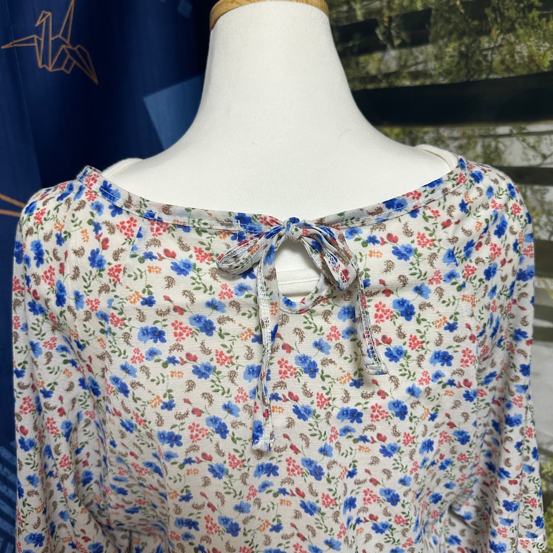 무료나눔:) 빈티지 하구미 플라워 케이프핏 블라우스 상품이미지3