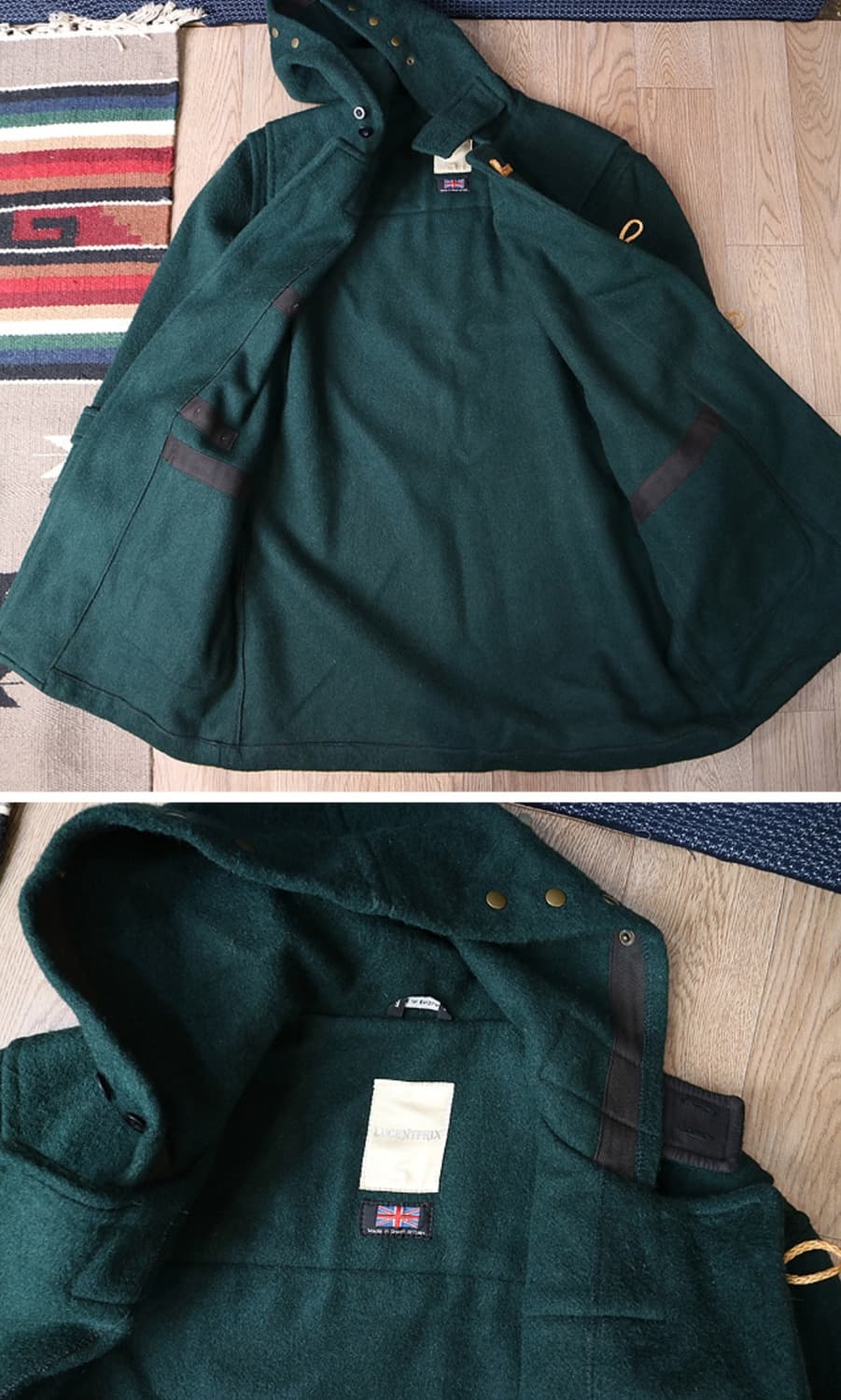 
영국산 두툼하고 튼튼한 울100% 빈티지 더플코트

굿 컨디션 상품이미지9