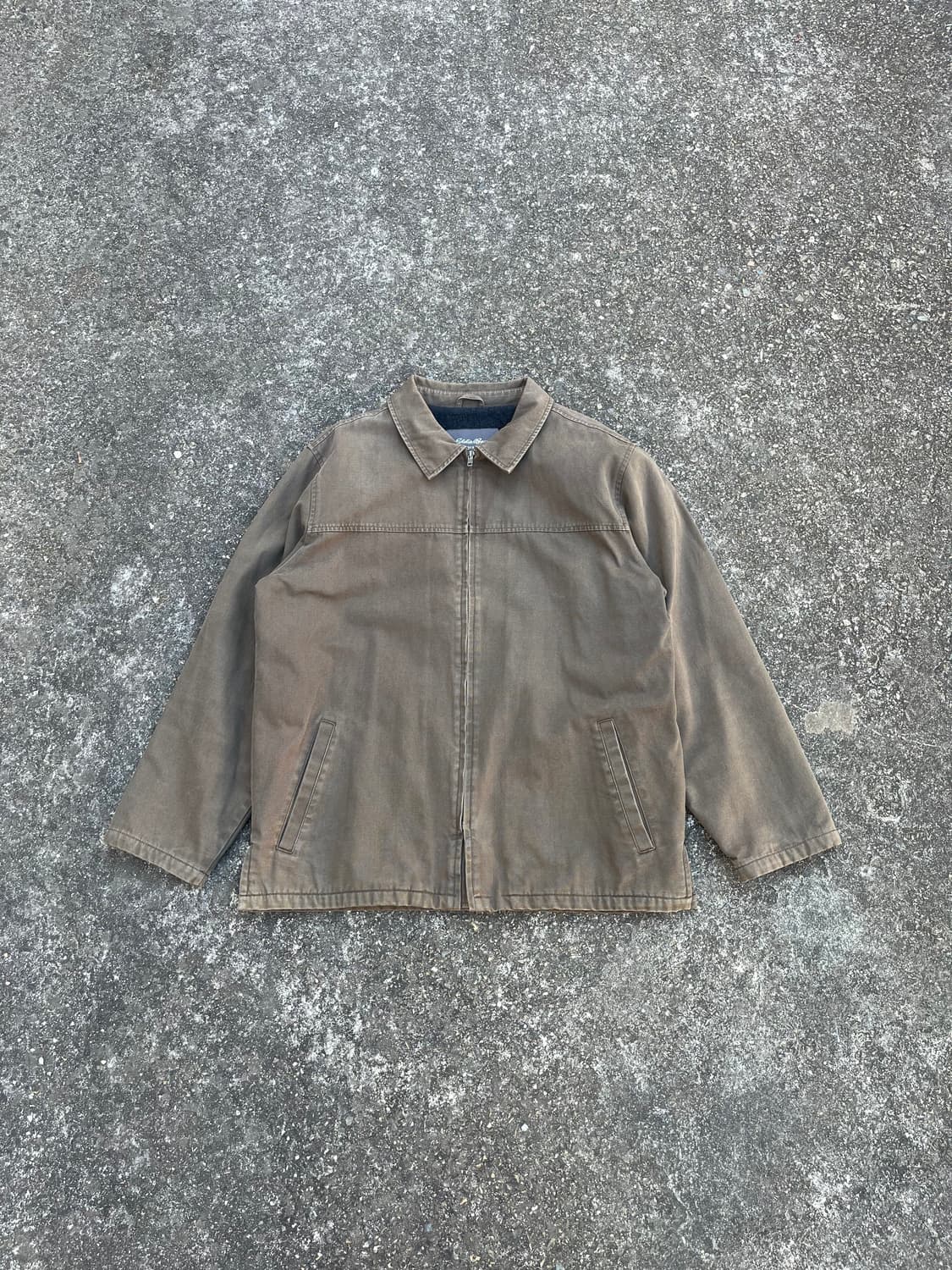 00s Eddie Bauer 카키 컬러 워크자켓  상품이미지1