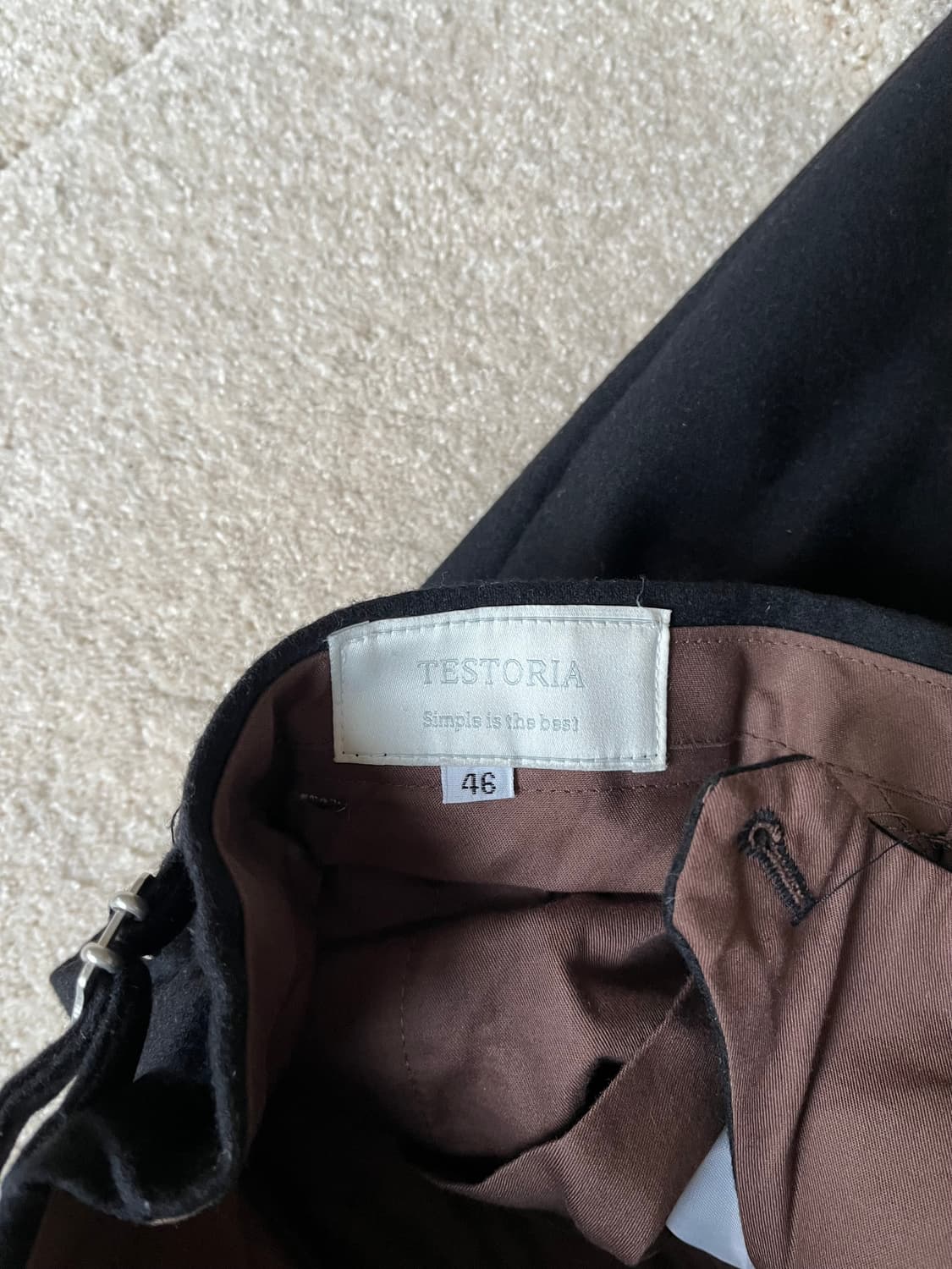 테스토리아 울 테일러드 트라우저 (29-30) 상품이미지5