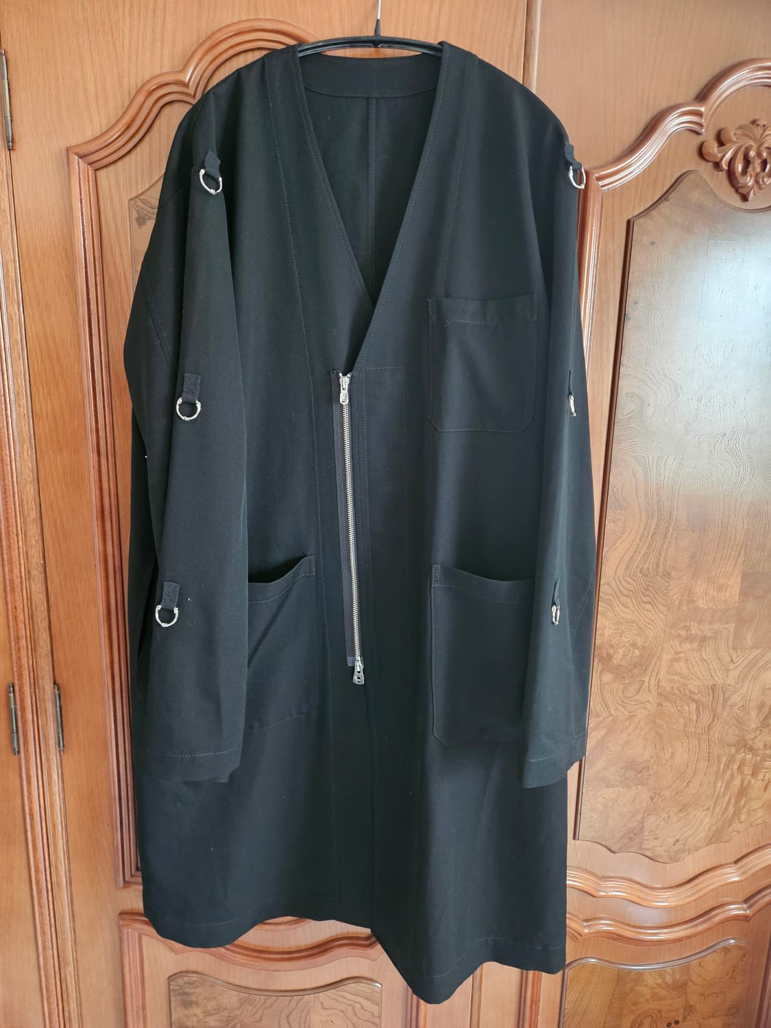 타카히로미야시타 더 솔로이스트 오버 코트 블랙 상품이미지4