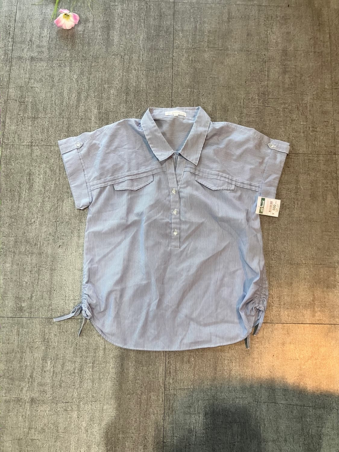 일본 Grove 그로브 핀터깔y2k긱시크 투포켓 셔링반팔셔츠 상품이미지1