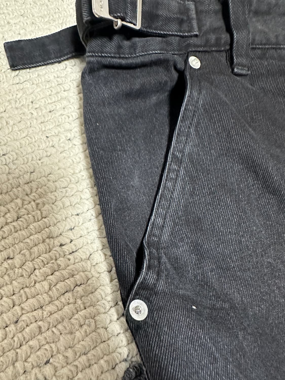 프로젝트지알 크링클 데님 카고팬츠 상품이미지3