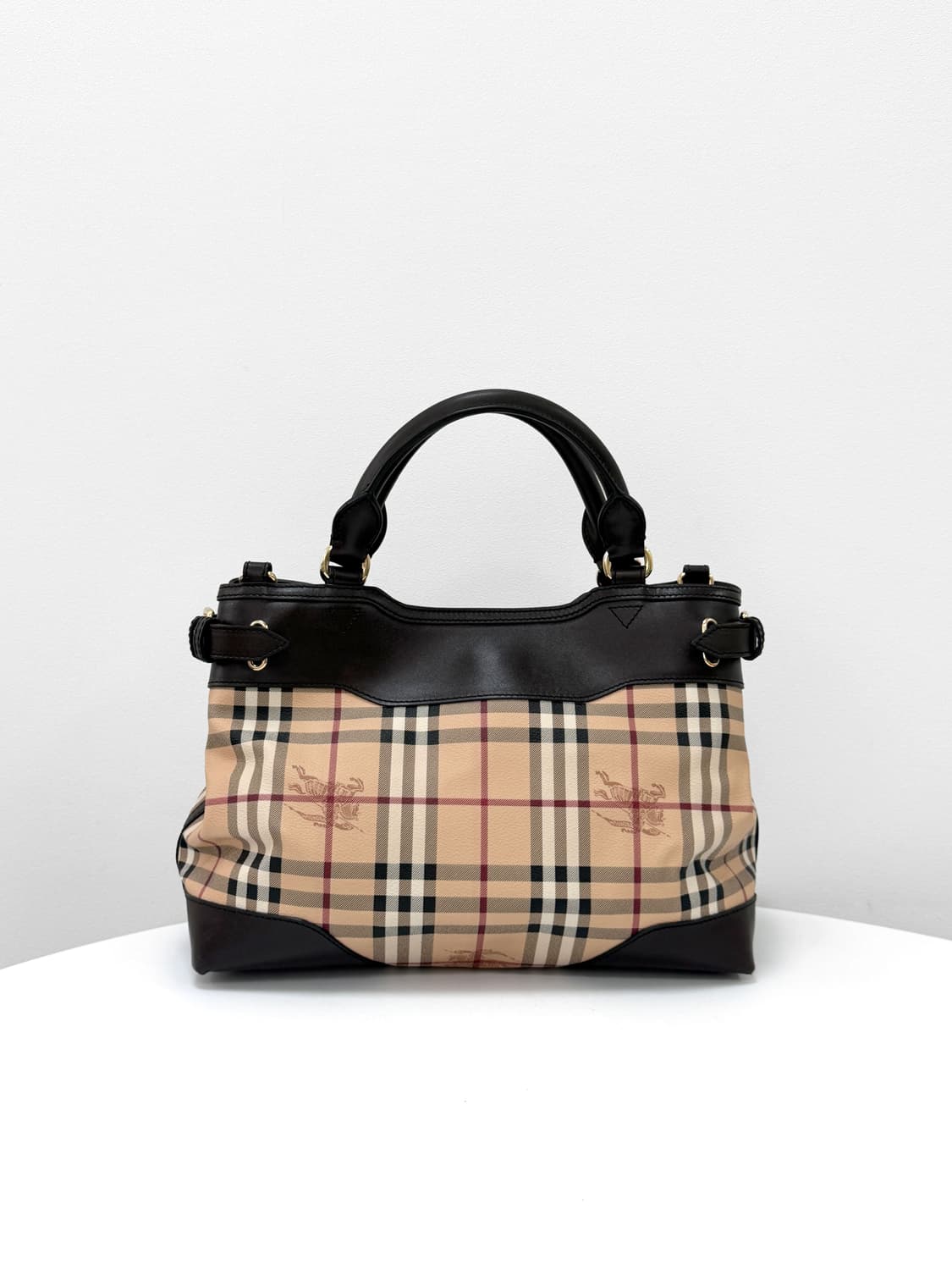버버리 헤이마켓 체크 햅번 토트백 상품이미지4
