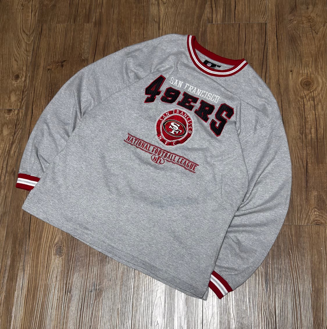 NFL 샌프란시스코 49ers의 빈티지 그레이 스웻셔츠 상품이미지1