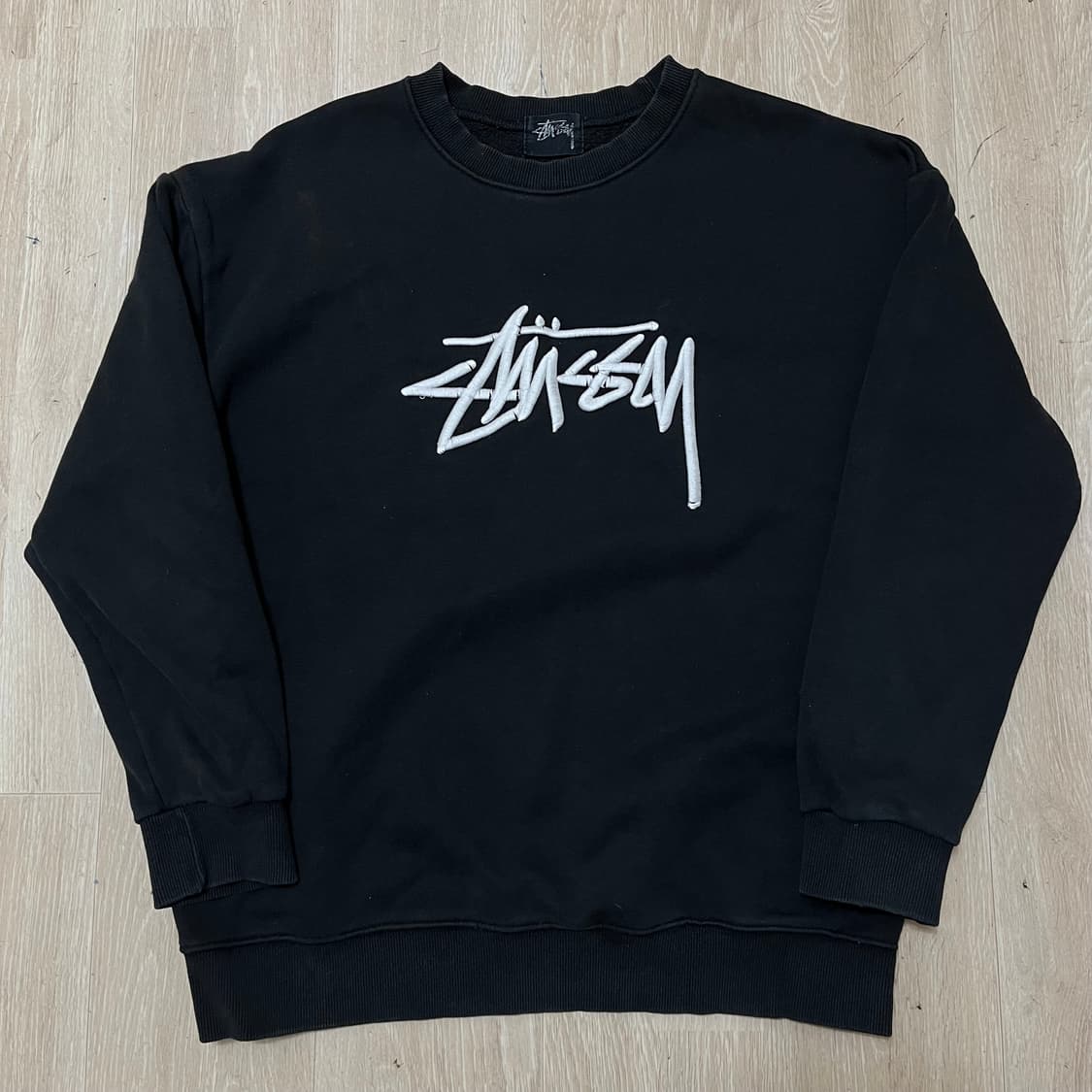 스투시 Stussy 자수로고 코튼 맨투맨 M(95) 상품이미지1