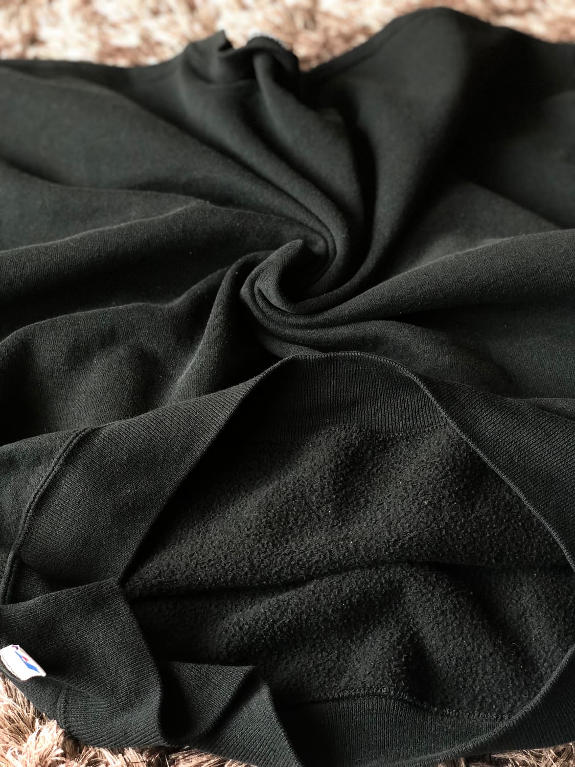 90s 러셀 스웻셔츠 블랙 상품이미지2