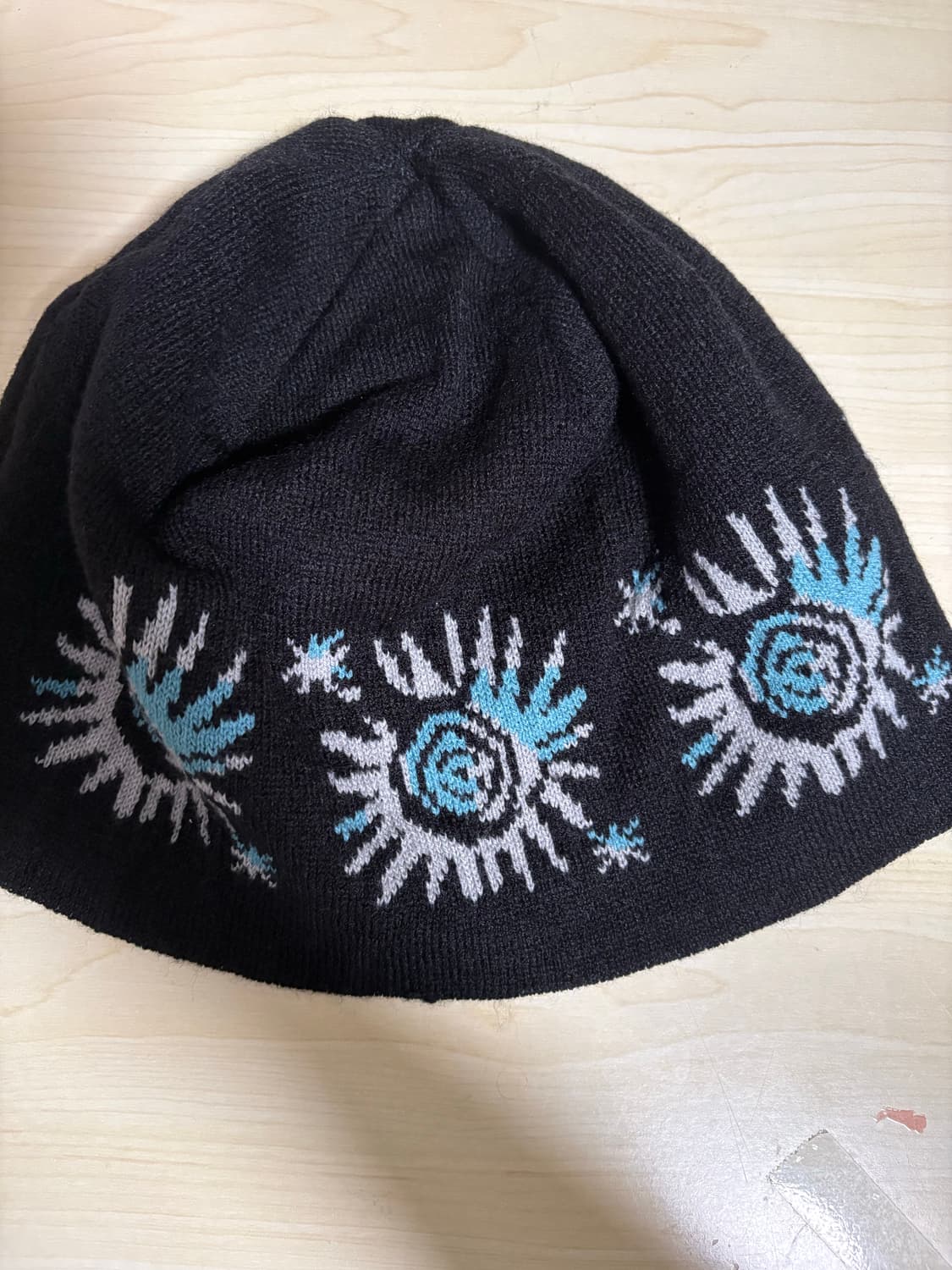 아캄 AAKAM Small Sun Jacquard 비니 블랙 상품이미지2