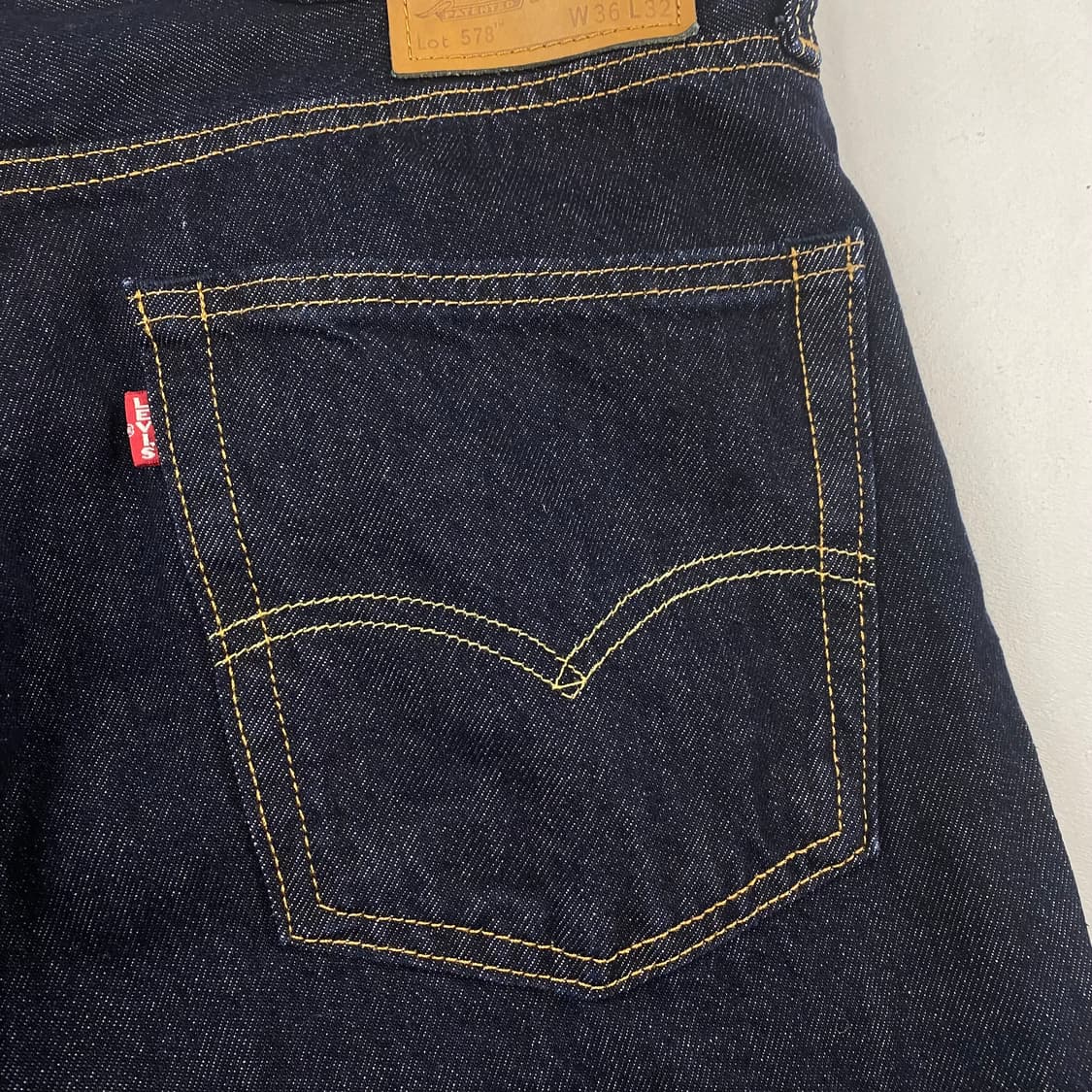 리바이스 578 프리미엄 빅E 진청 데님 진 (36) 상품이미지3