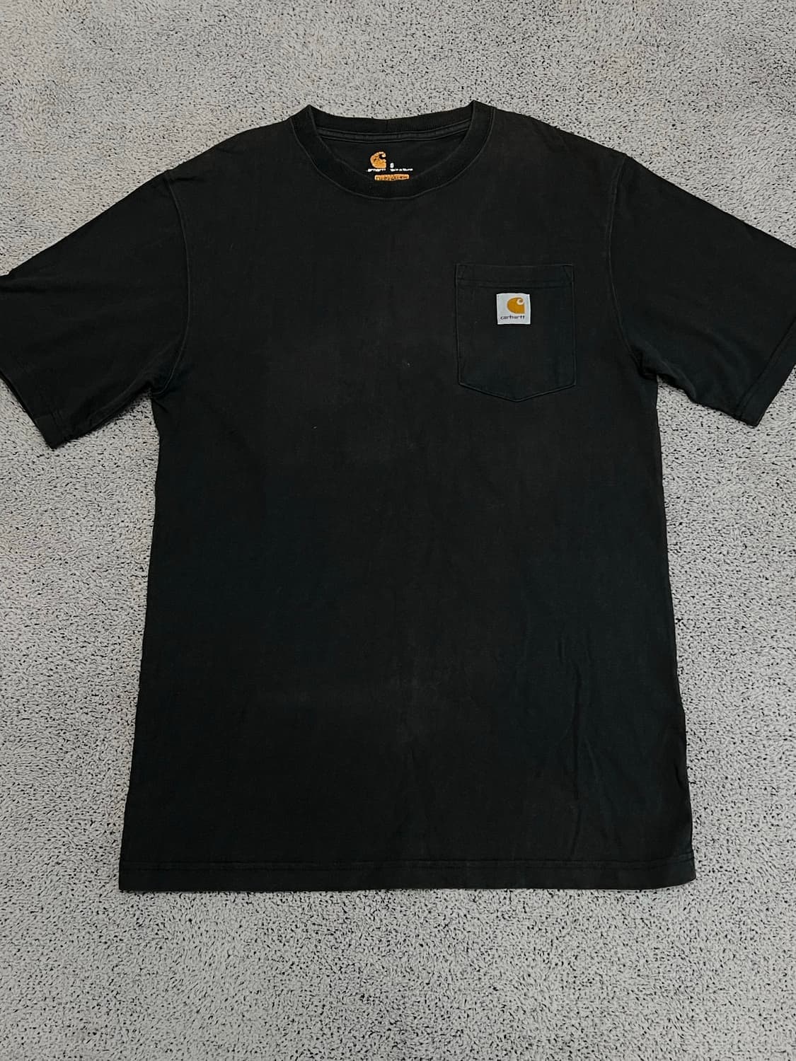 (S) 칼하트 오리지널핏 차콜 반팔 상품이미지1