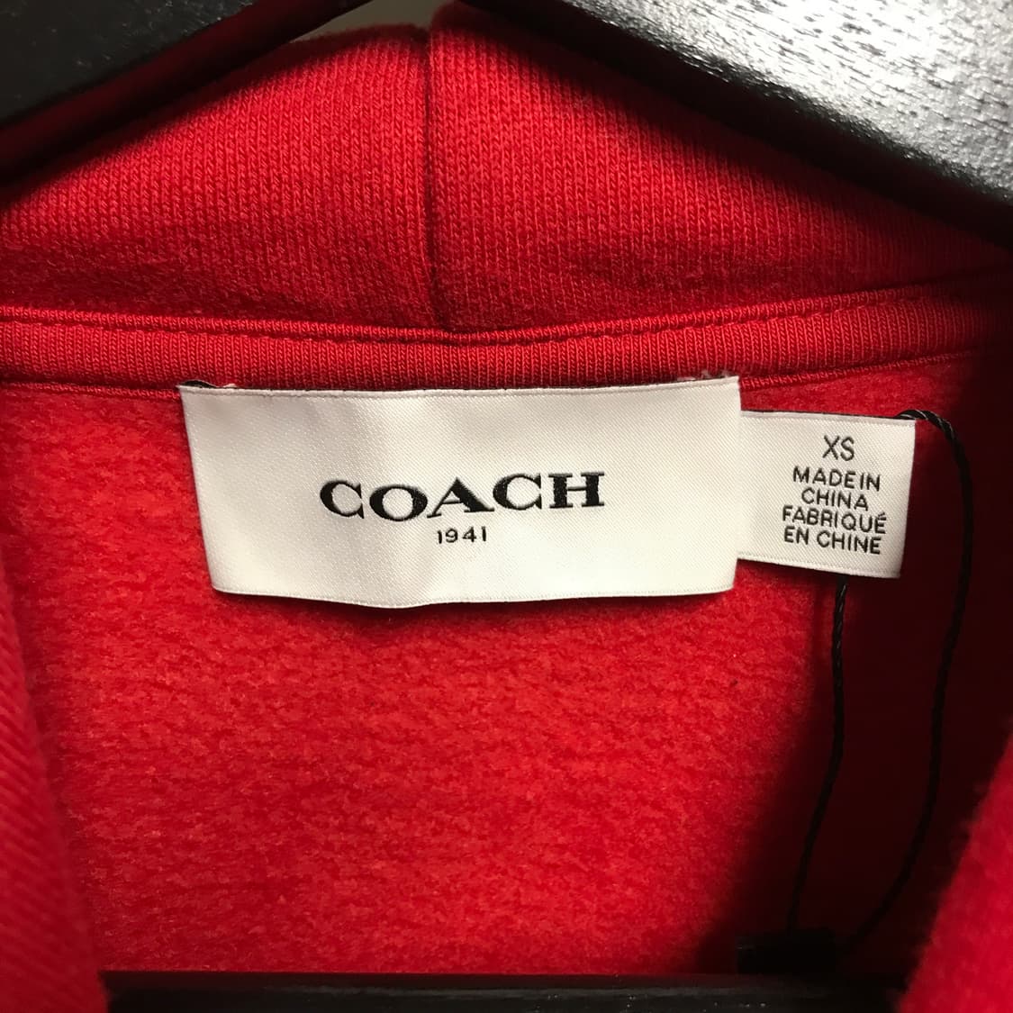 COACH 코치 후드티 레드 XS(W) 상품이미지5