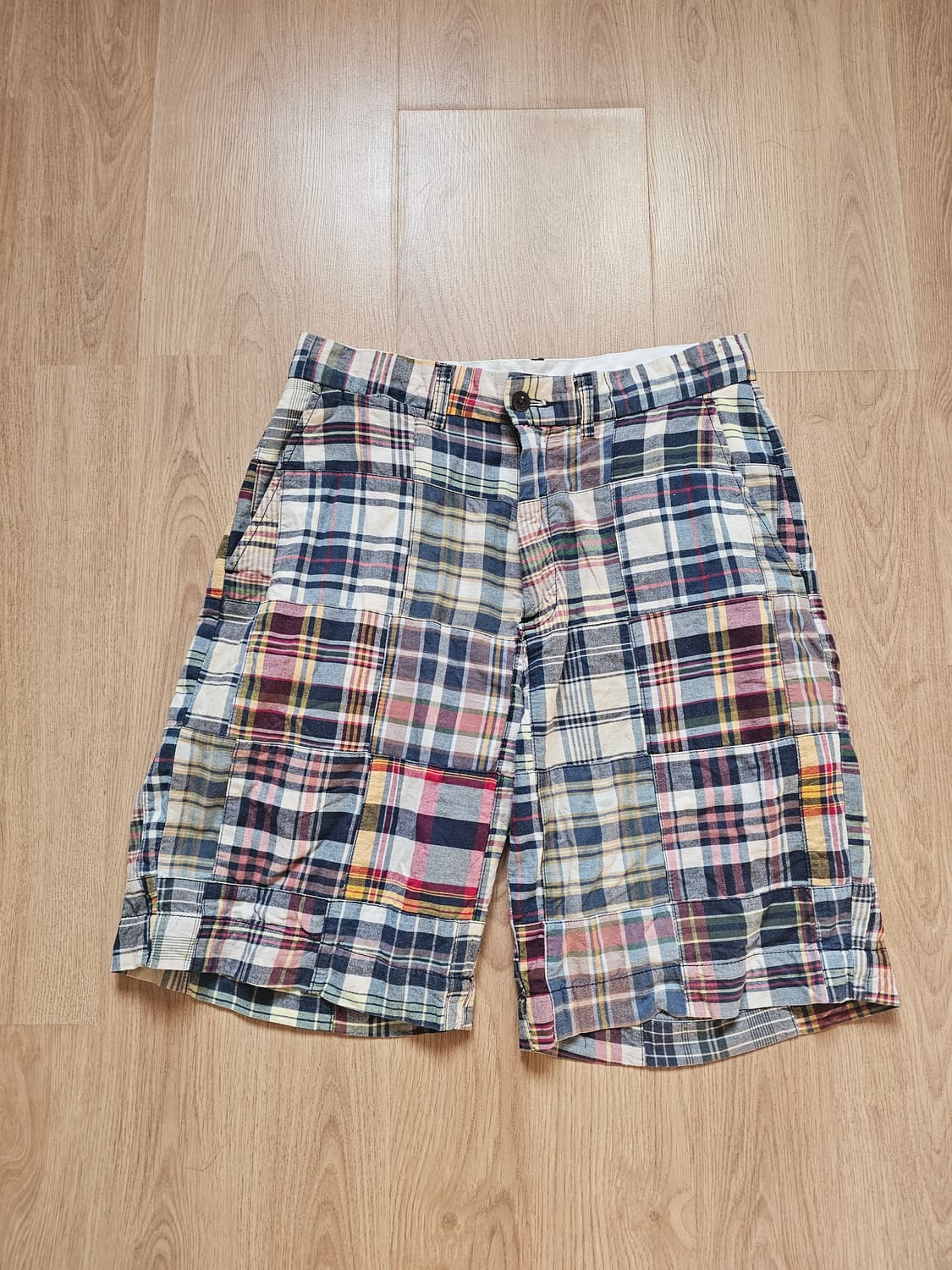 폴로 랄프로렌 패치워크 마드라스 반바지 쇼츠 멀티체크 상품이미지1