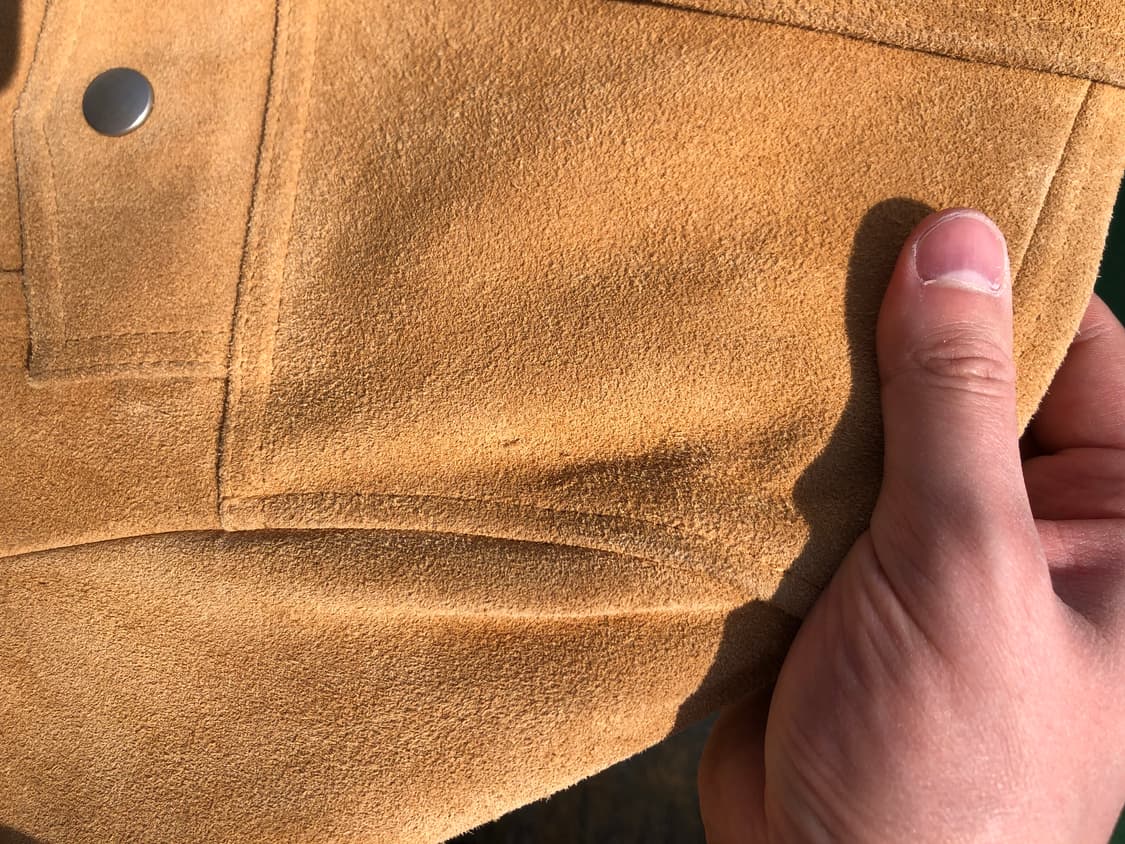 grand vision  카우하이드 레더 트러커자켓 상품이미지8