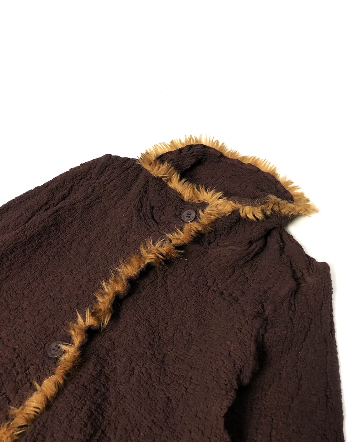 me ISSEY MIYAKE 트리밍 퍼 링클 자켓  상품이미지3