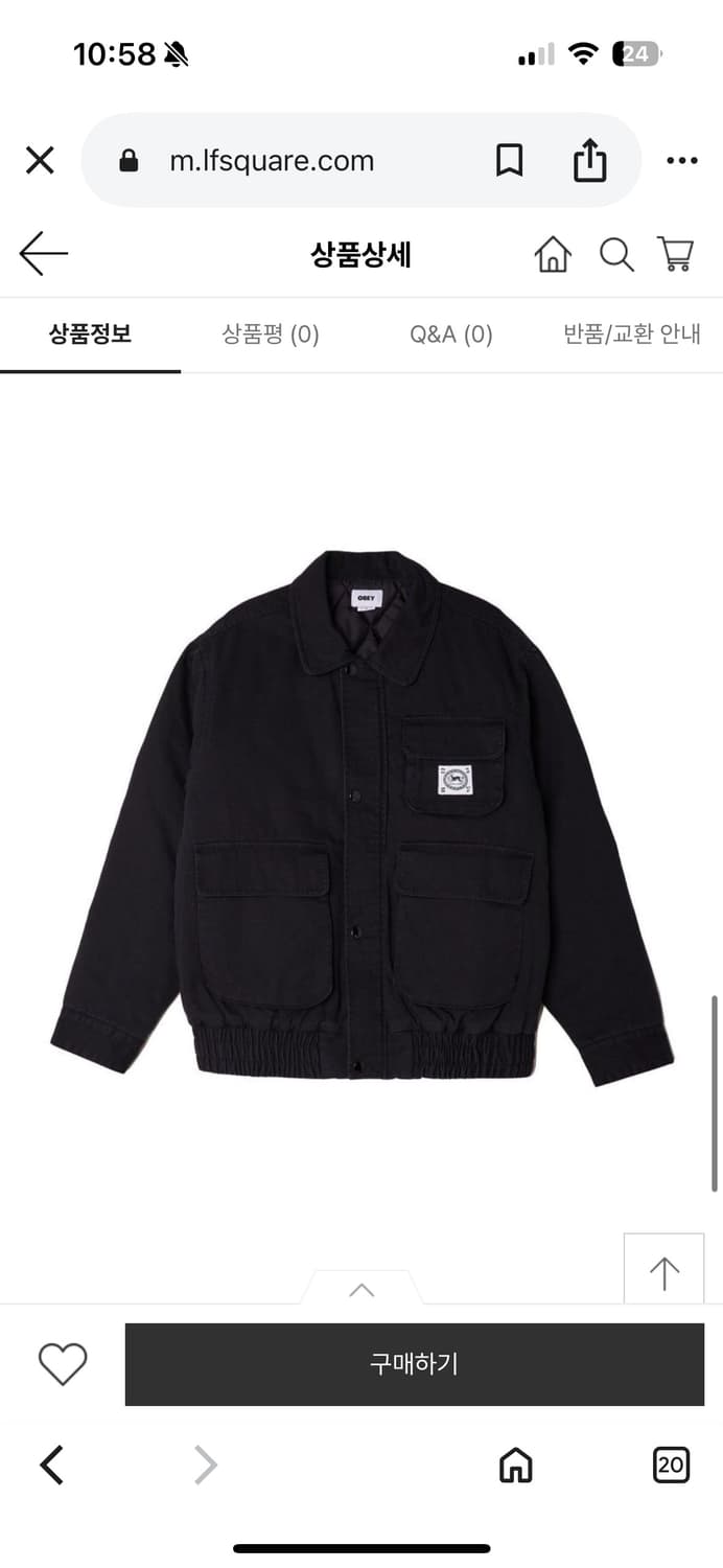 [OBEY] COLTRANE JACKET 오베이 자켓 S 상품이미지1