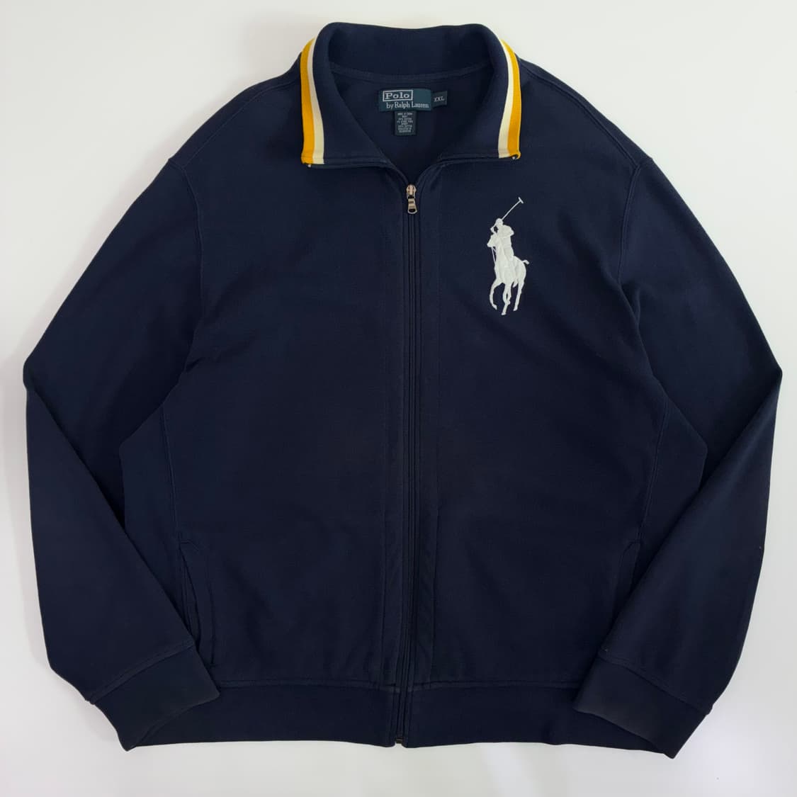 Polo 폴로 랄프로렌 네이비 회이트 빅포니 집업 가디건 상품이미지1