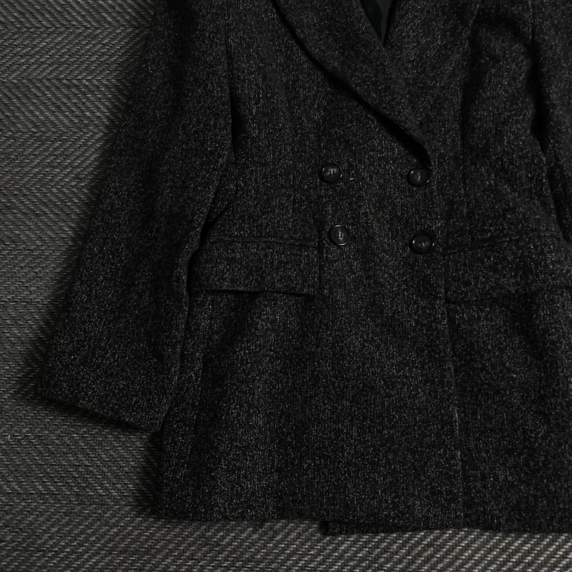 빈티지 우먼스 울 더플 하프 코트y 3557 상품이미지3