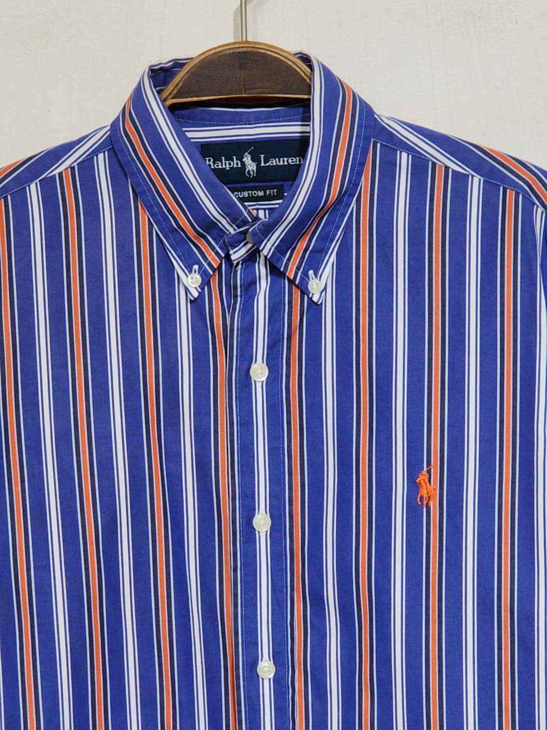 (S) 랄프로렌 폴로 셔츠 스트라이프 남방 로고 캐주얼  상품이미지2