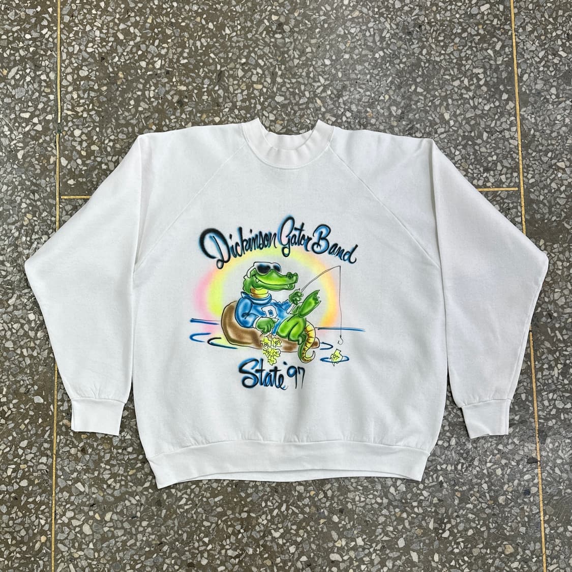 90s FOTL Fishing Crocodile 빈티지 스웻셔츠 XL 상품이미지1