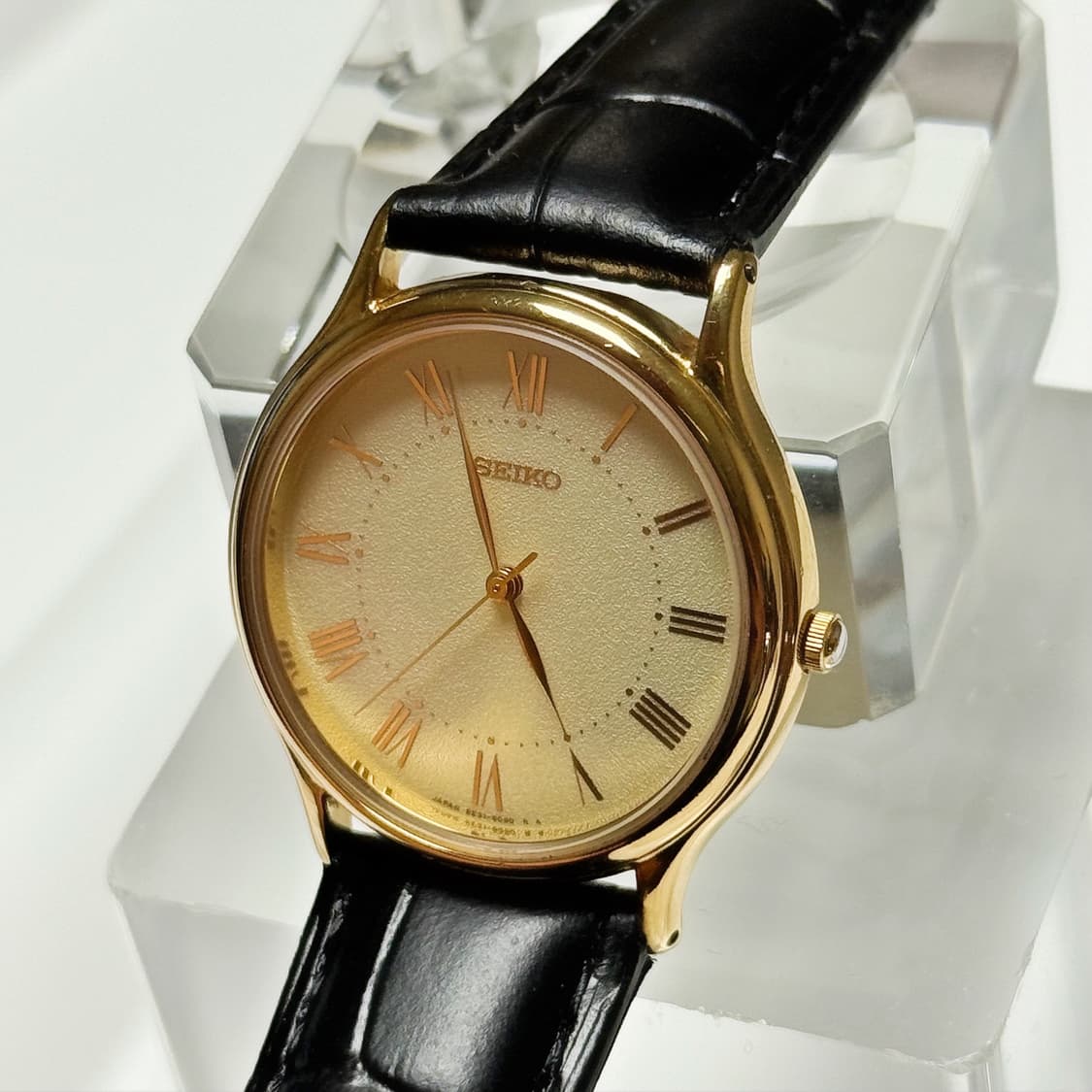 80's90's 세이코 빈티지 로만 인덱스 라운드 워치 상품이미지3