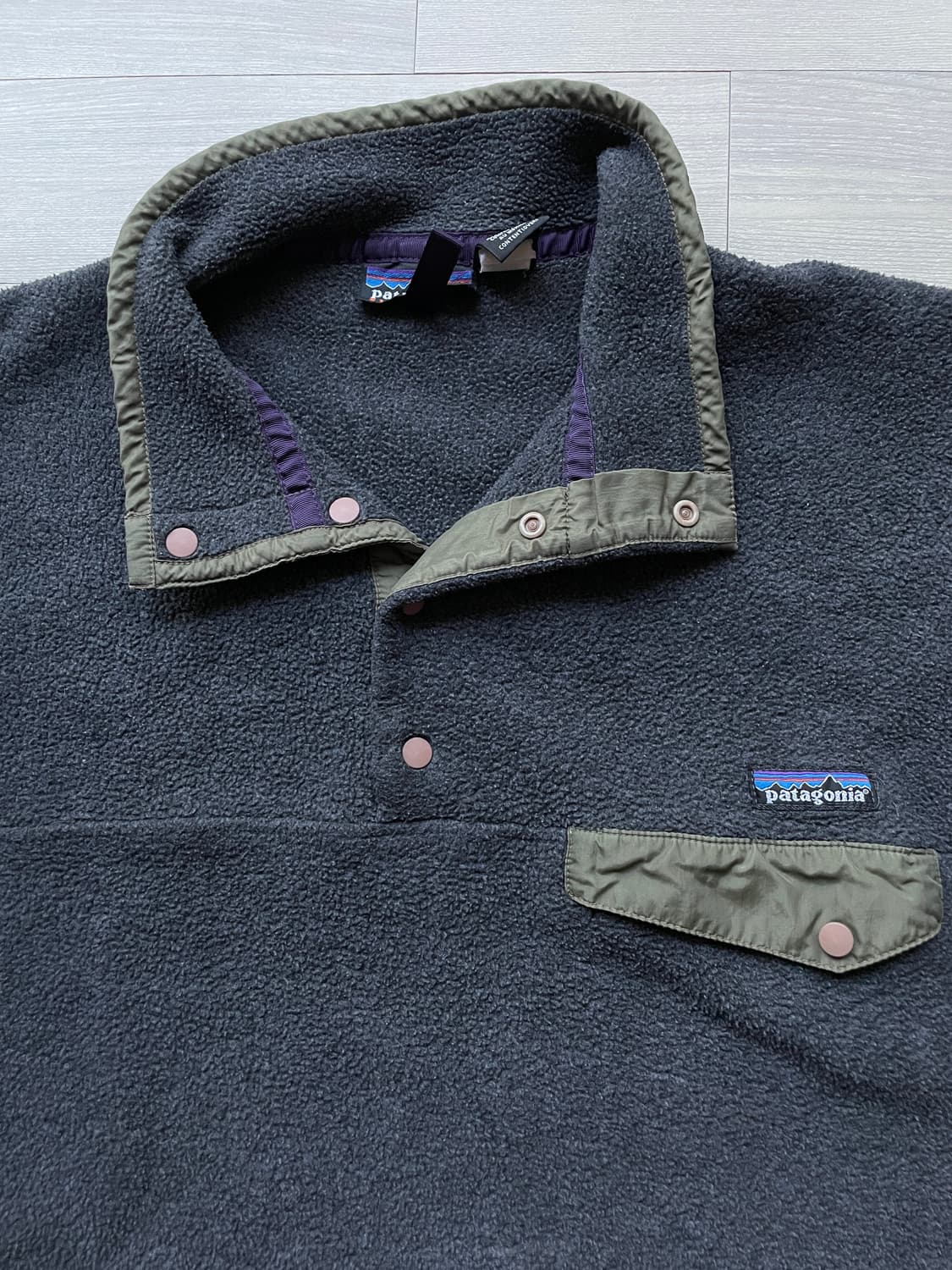 90s 파타고니아 신칠라 다크 그레이 올리브 빈티지 상품이미지4