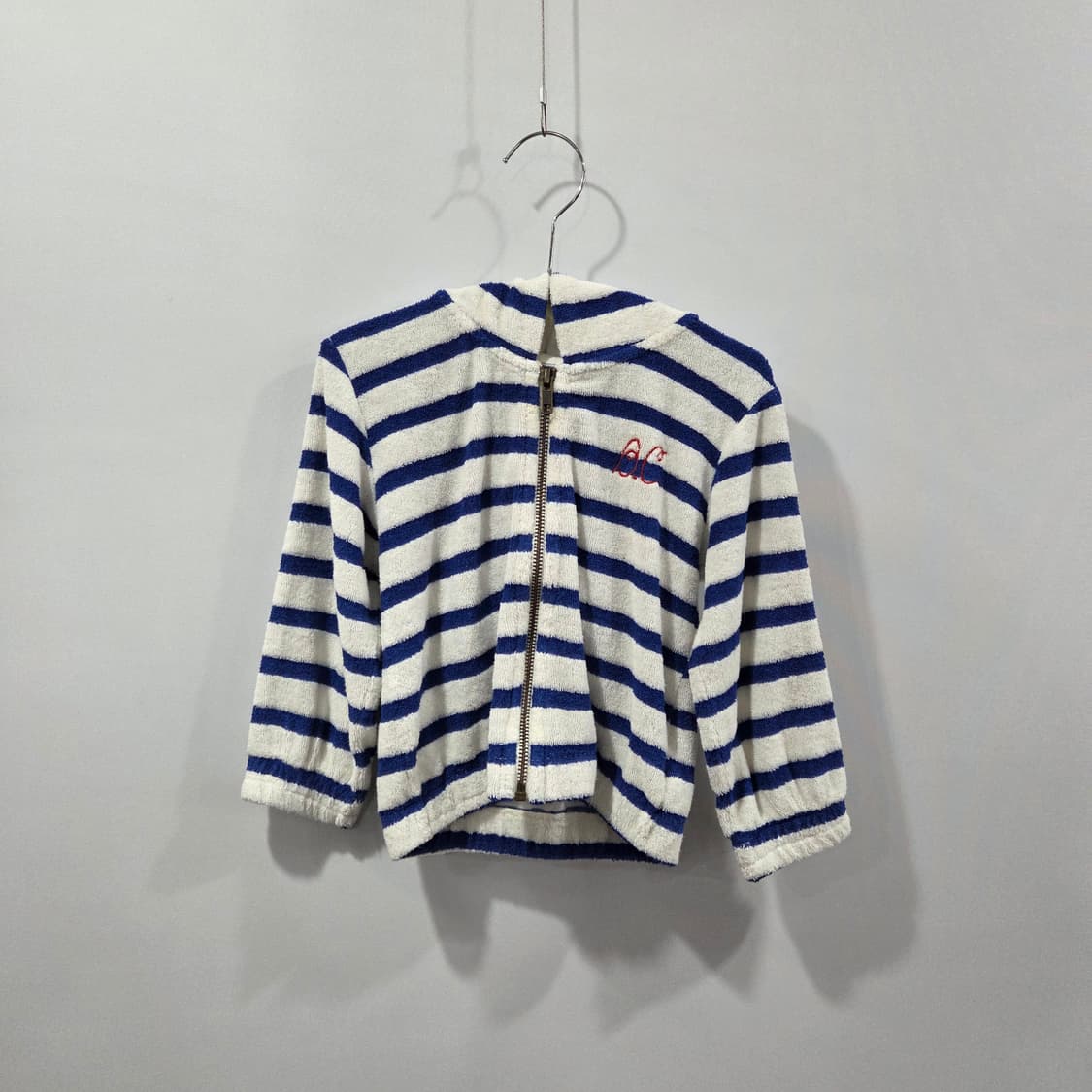 보보쇼즈 키즈 스트라이프 테리 후드집업 18M 상품이미지1