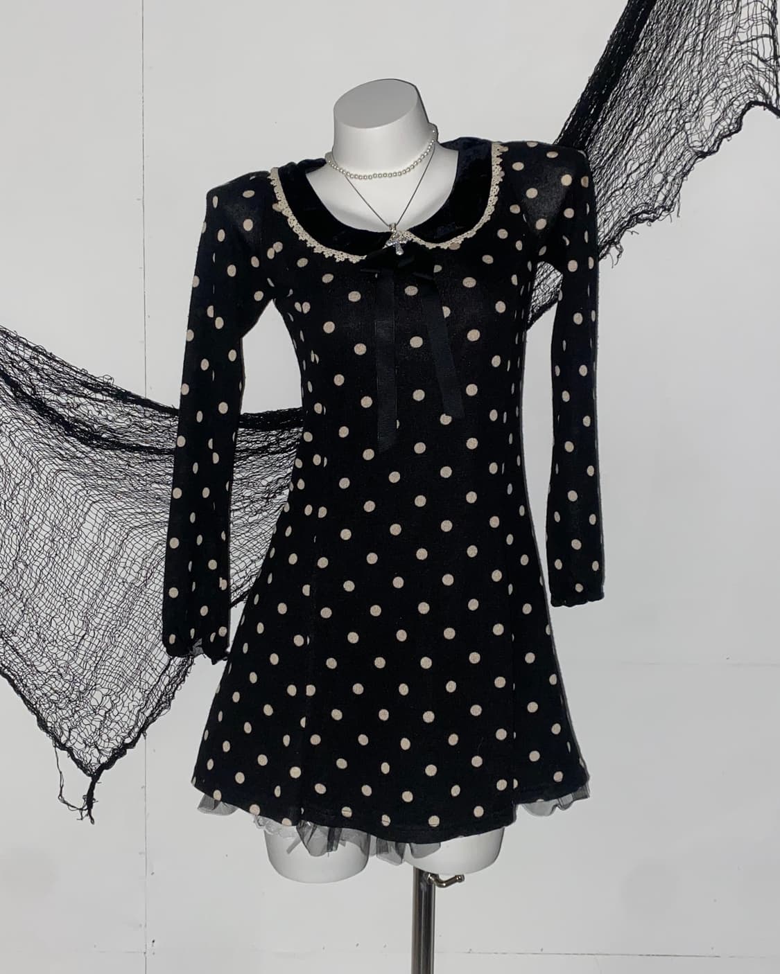 트랄랄라 도트 로걀 공겜여주 원피스 ໒꒱ 상품이미지1