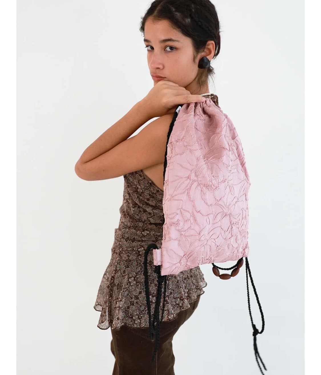 콜로신스 Ebony Tree Bag Jaquard Rosy 자카드 가방 상품이미지2