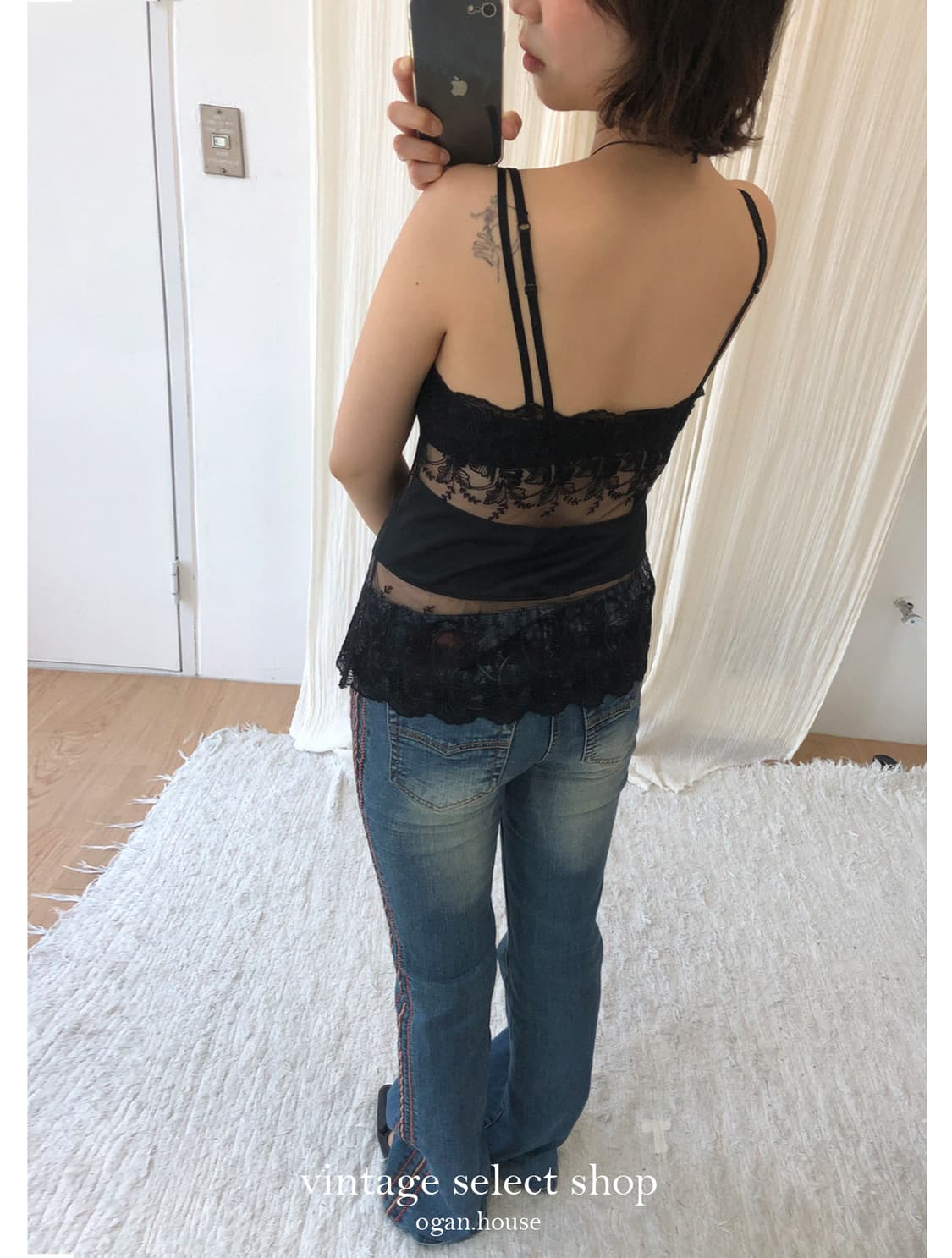 vintage lace slip camisole top 상품이미지2