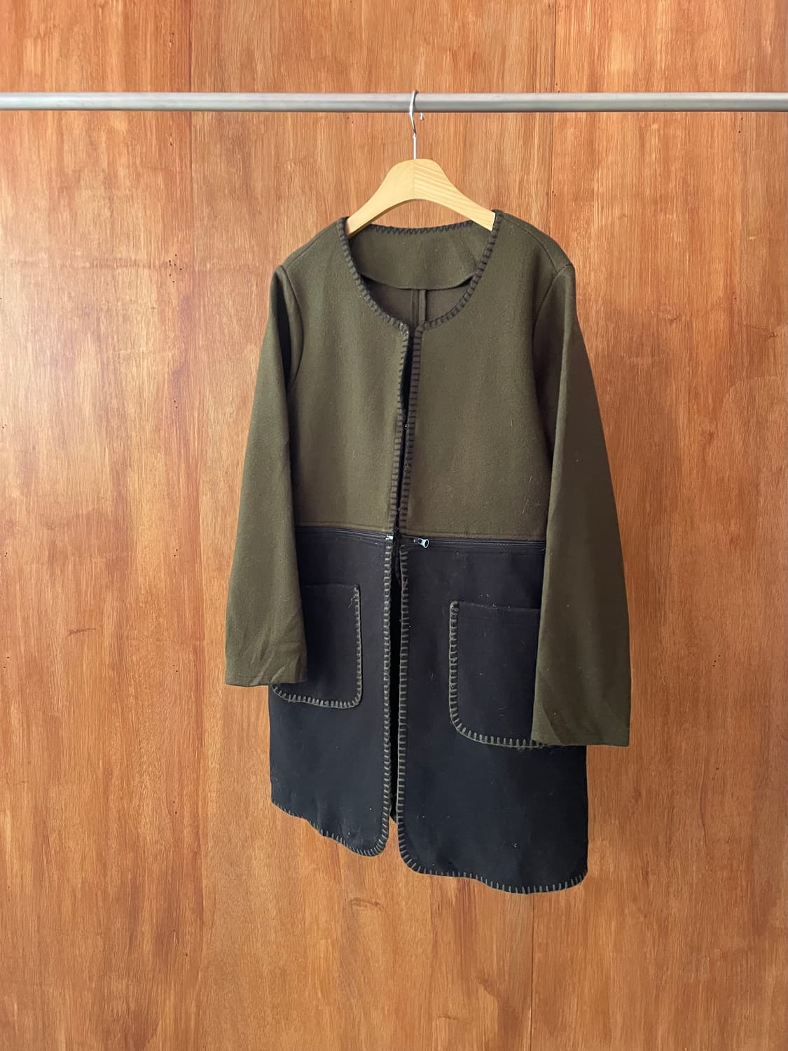 Two-way stitch wool coat 상품이미지3