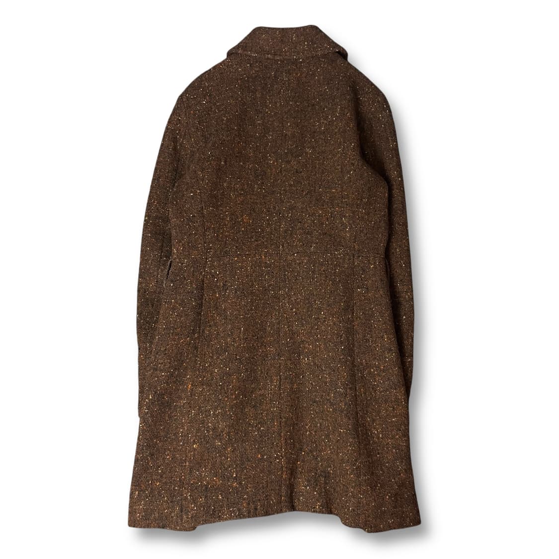 리치걸 울 혼방 브라운 히든버튼 코트 상품이미지2