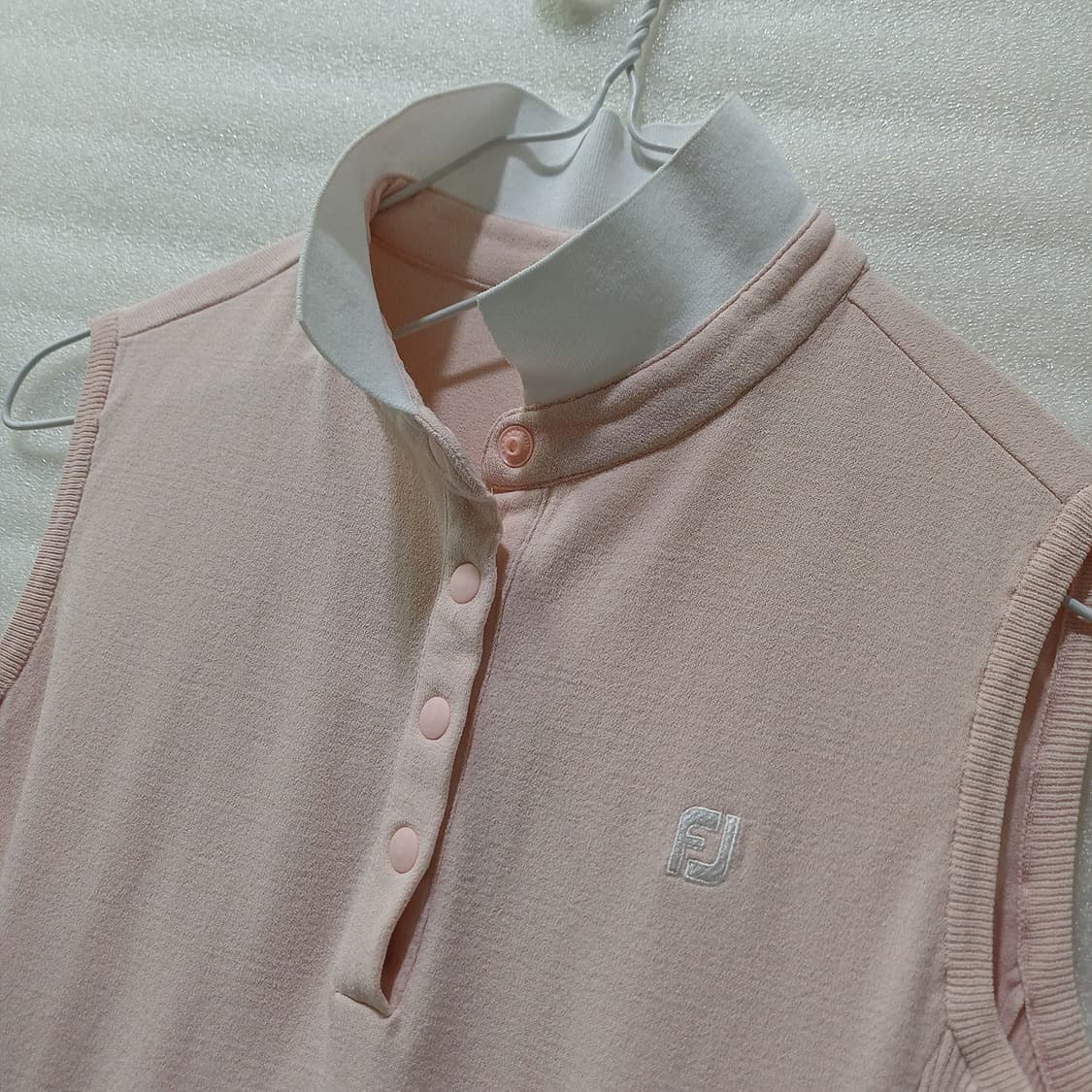 풋조이 골프 여름 카라 민소매 나시 니트 티 여성 S 훌륭 사랑봉봉 상품이미지3