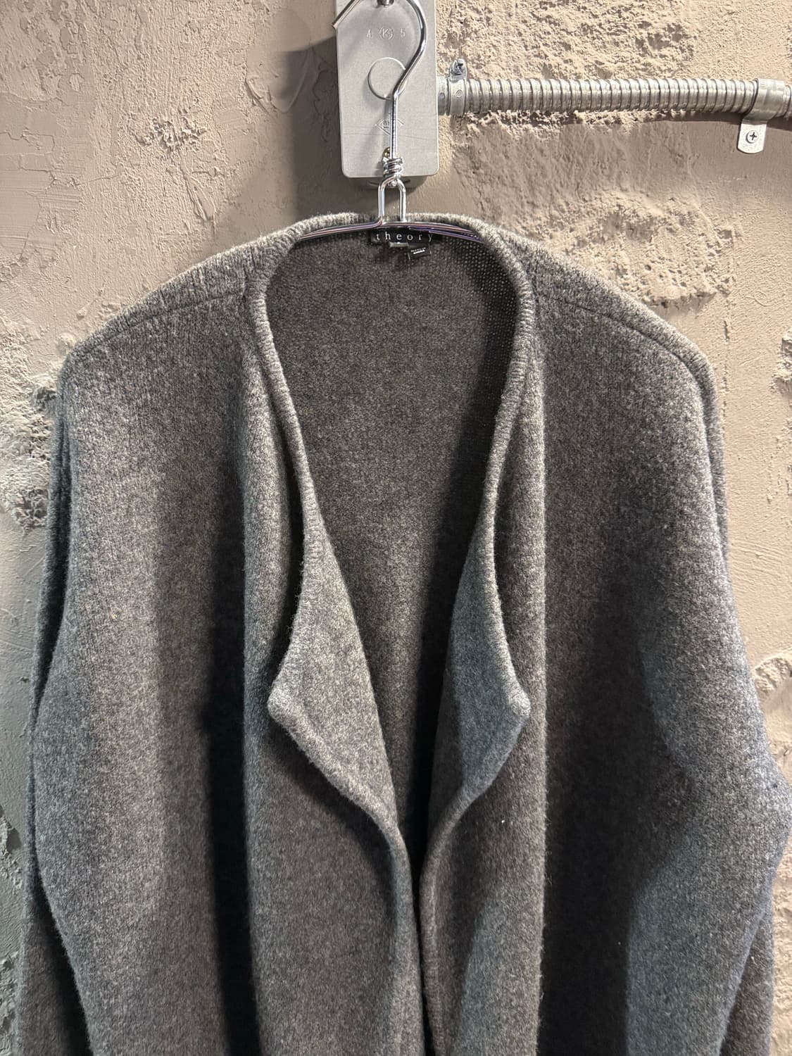 띠어리 theory 울 블렌드 오픈 롱 가디건 그레이 S 상품이미지4