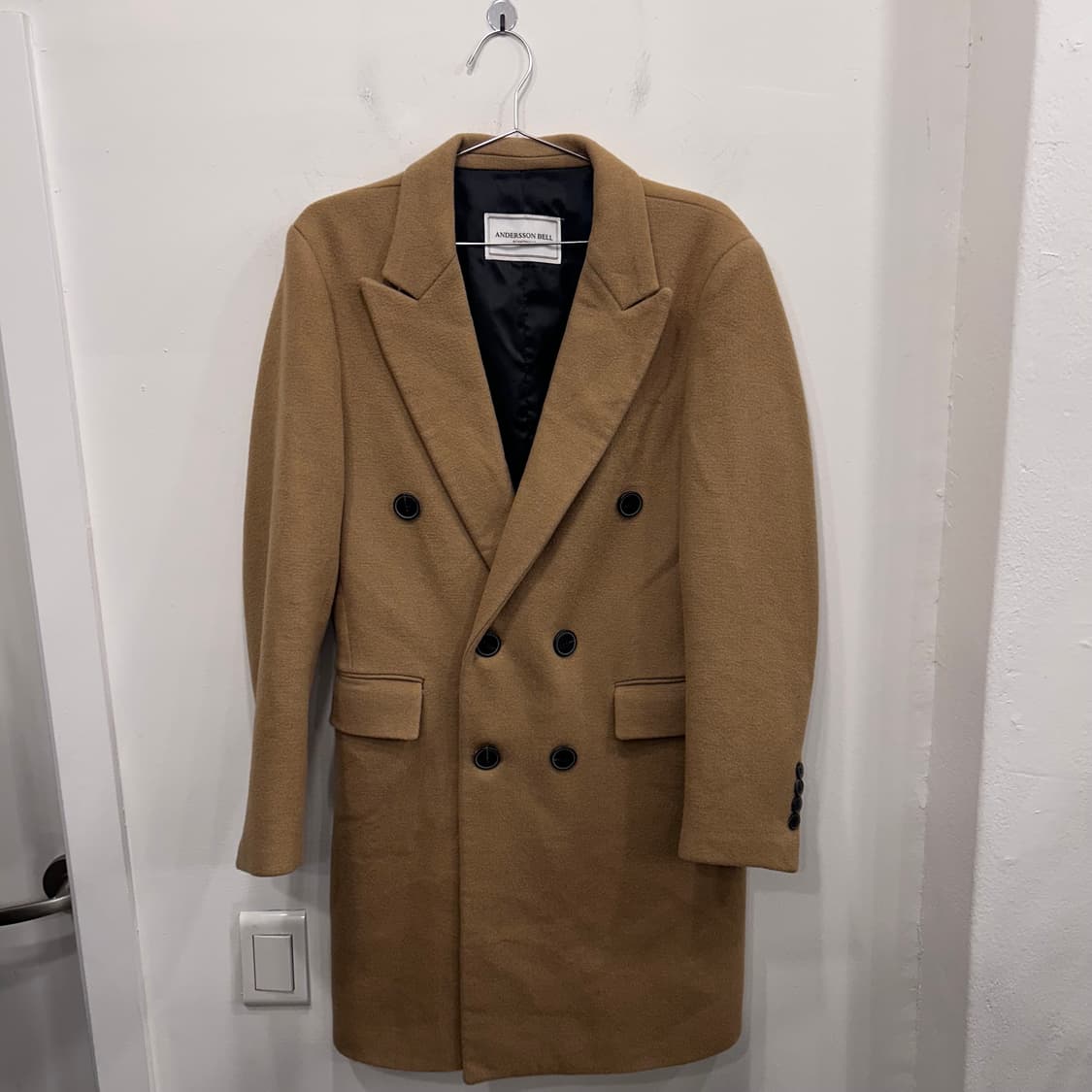 앤더슨벨 스칸디나비아 울 모직 더블 롱코트 상품이미지2