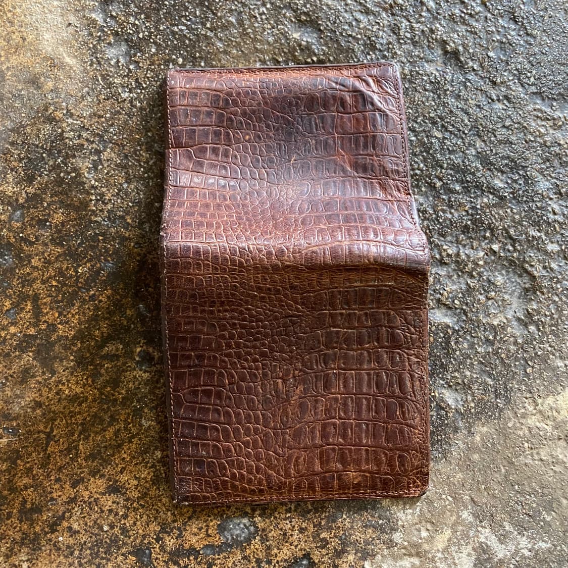 꼼데가르송 브라운 크로커 반지갑 상품이미지5