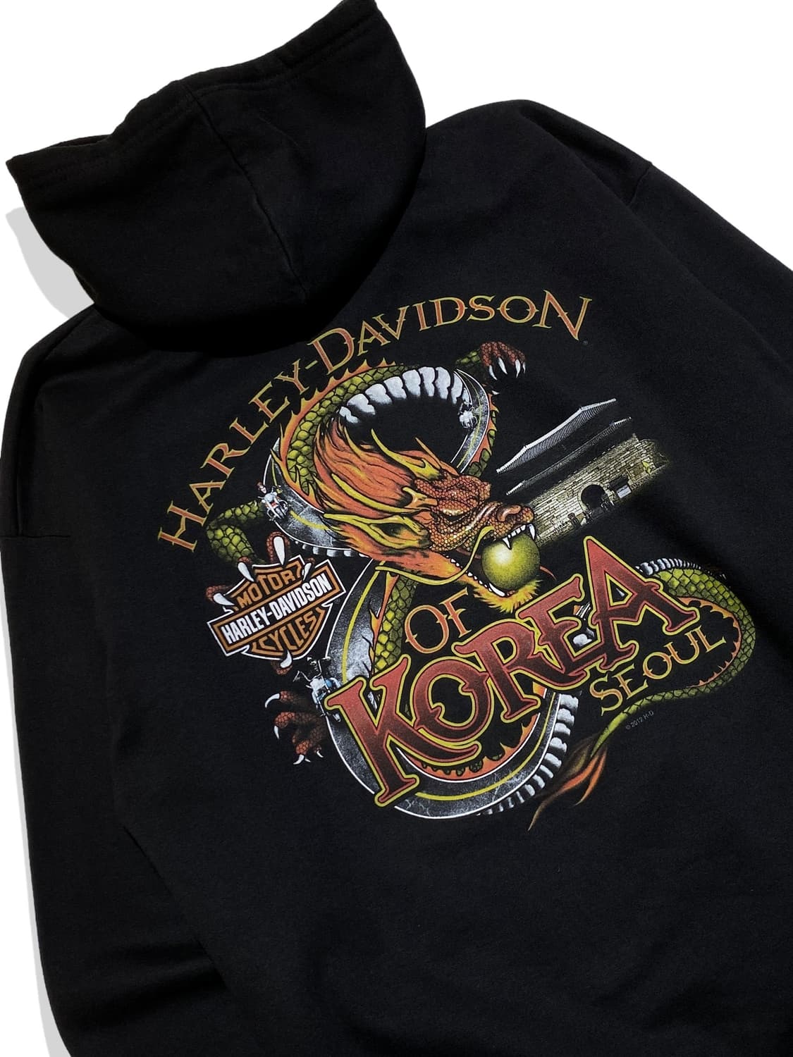 할리 데이비슨 서울 드래곤 후드 티 상품이미지1