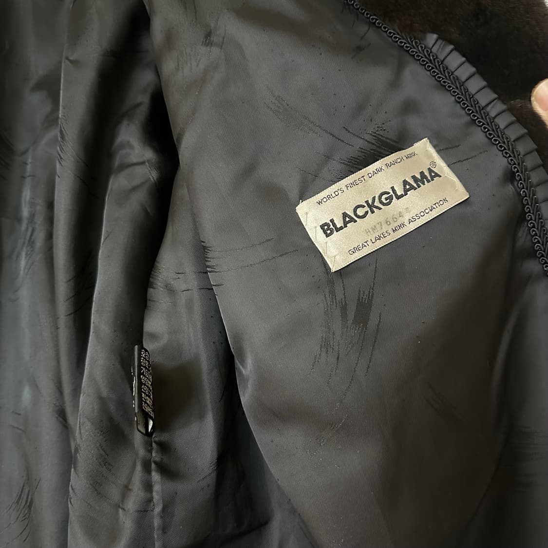 우먼100 진도 블랙글라마 밍크 코트 블랙 브라운 상품이미지4