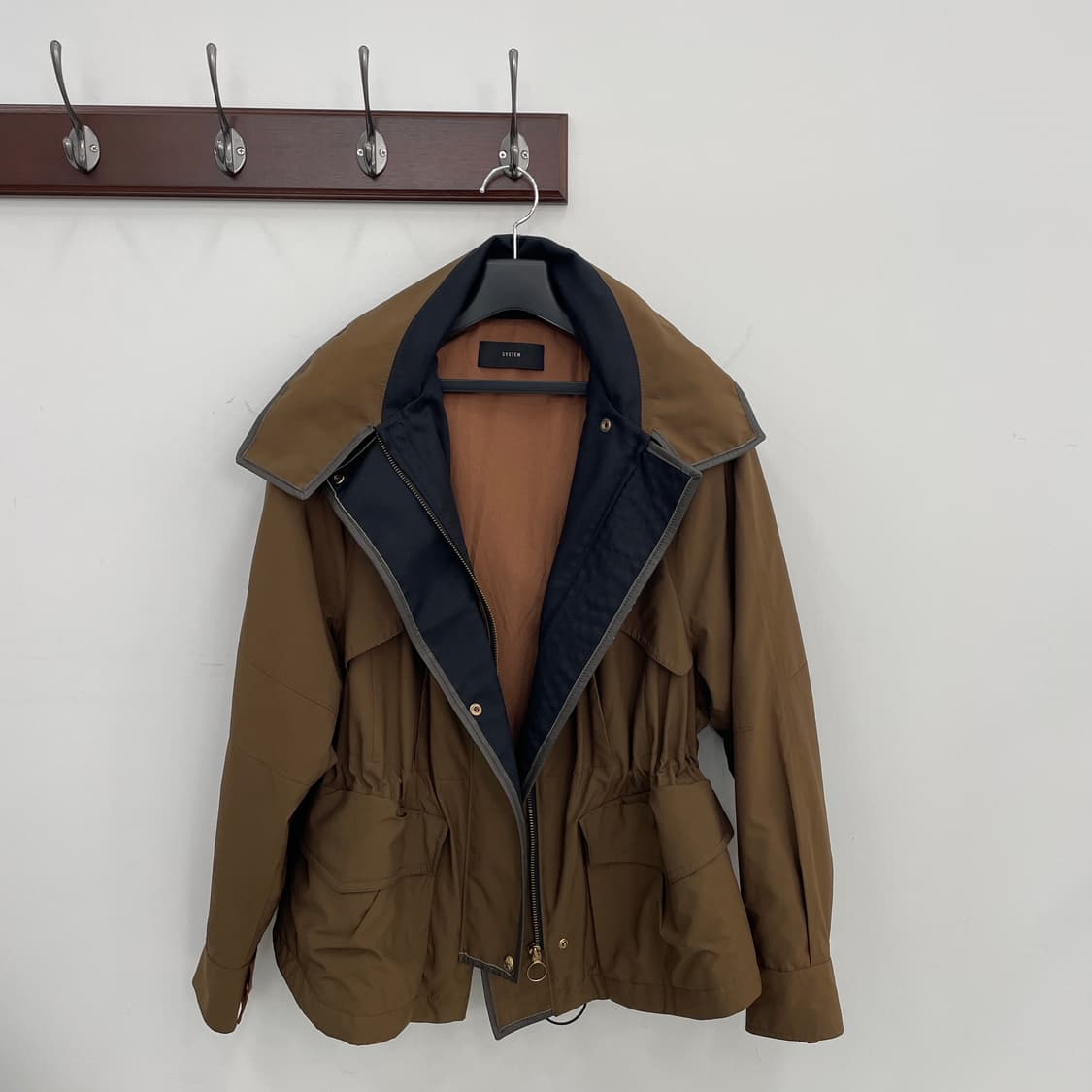 시스템 브라운 야상 점퍼 상품이미지3